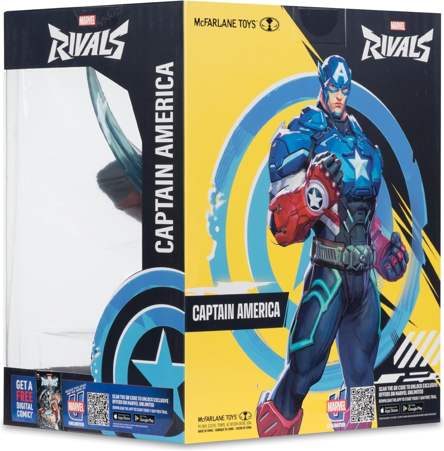 Marvel Rivals Collection 1/10 Actionfigur Captain America 20 cm