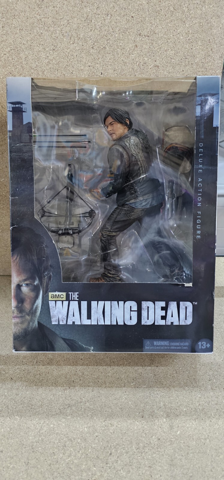 walking dead action figure 10 Inches and Picture Frame Signed