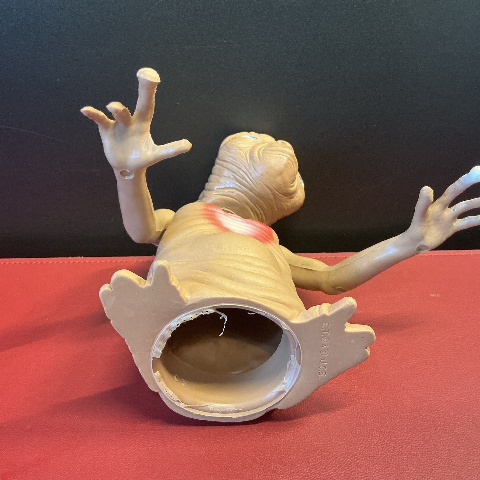 Vintage 1982 LJN E.T. Talking Pull String Toy 7” Figure WORKS! with Extras