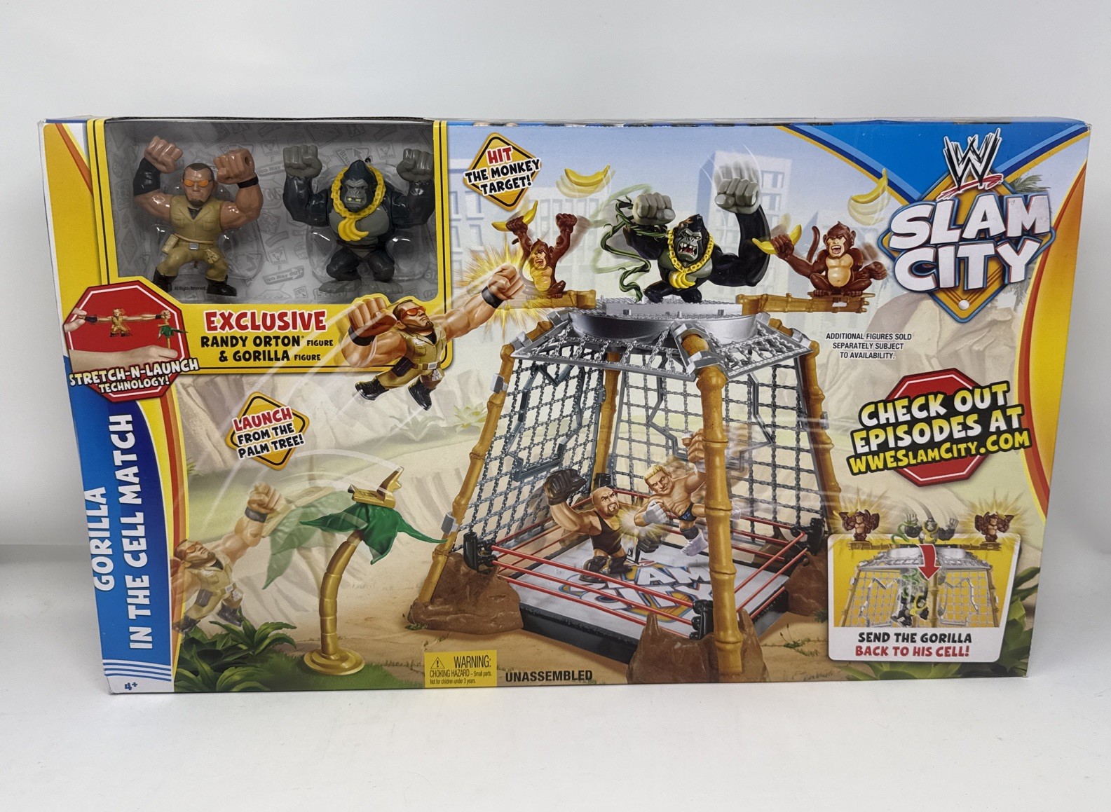 WWE Slam City Gorilla In The Cell Match Randy Orton & Gorilla Figures NEW