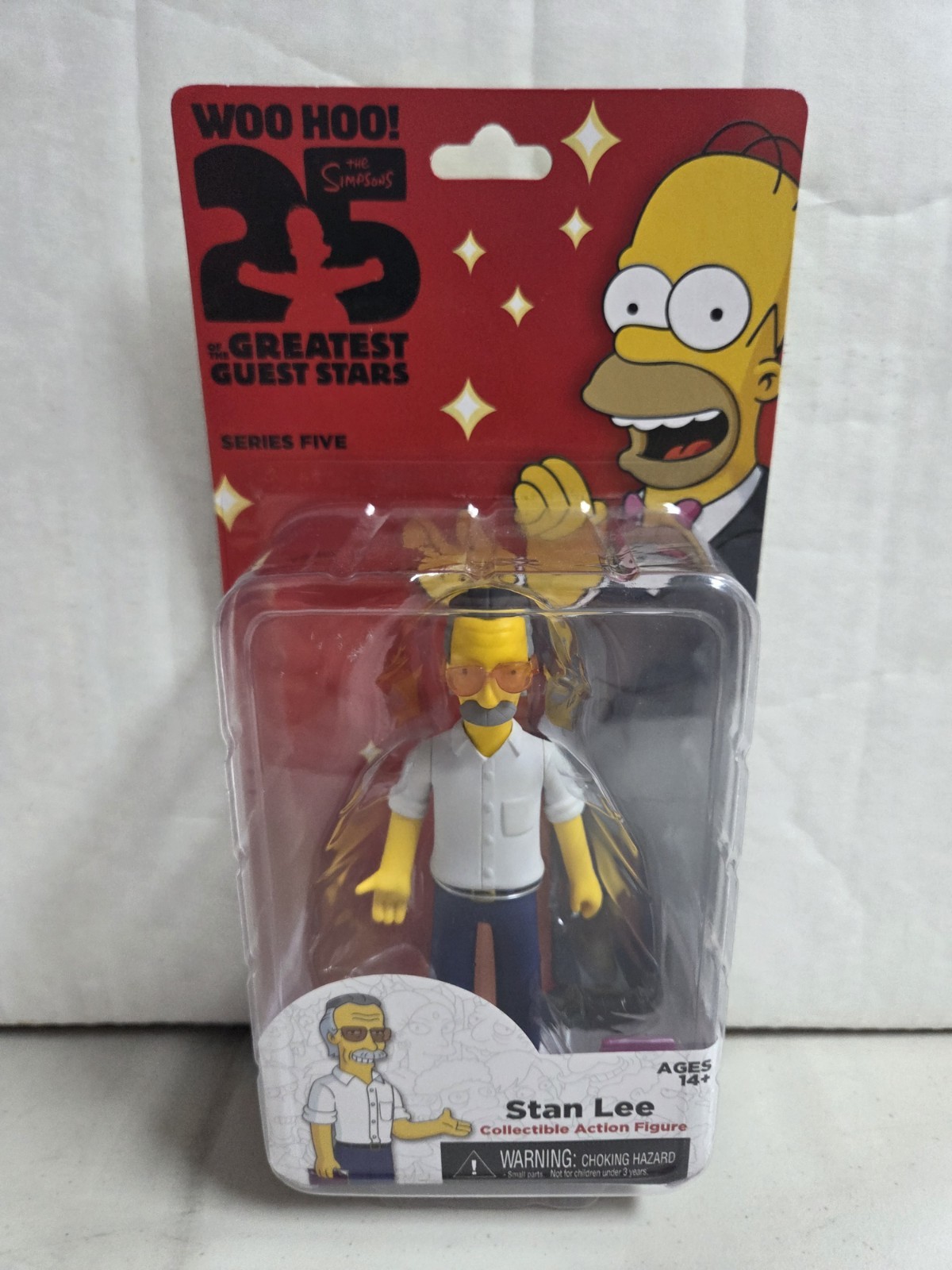 The Simpsons 25 Greatest Guest Stars STAN LEE Collectible Action Figure NECA