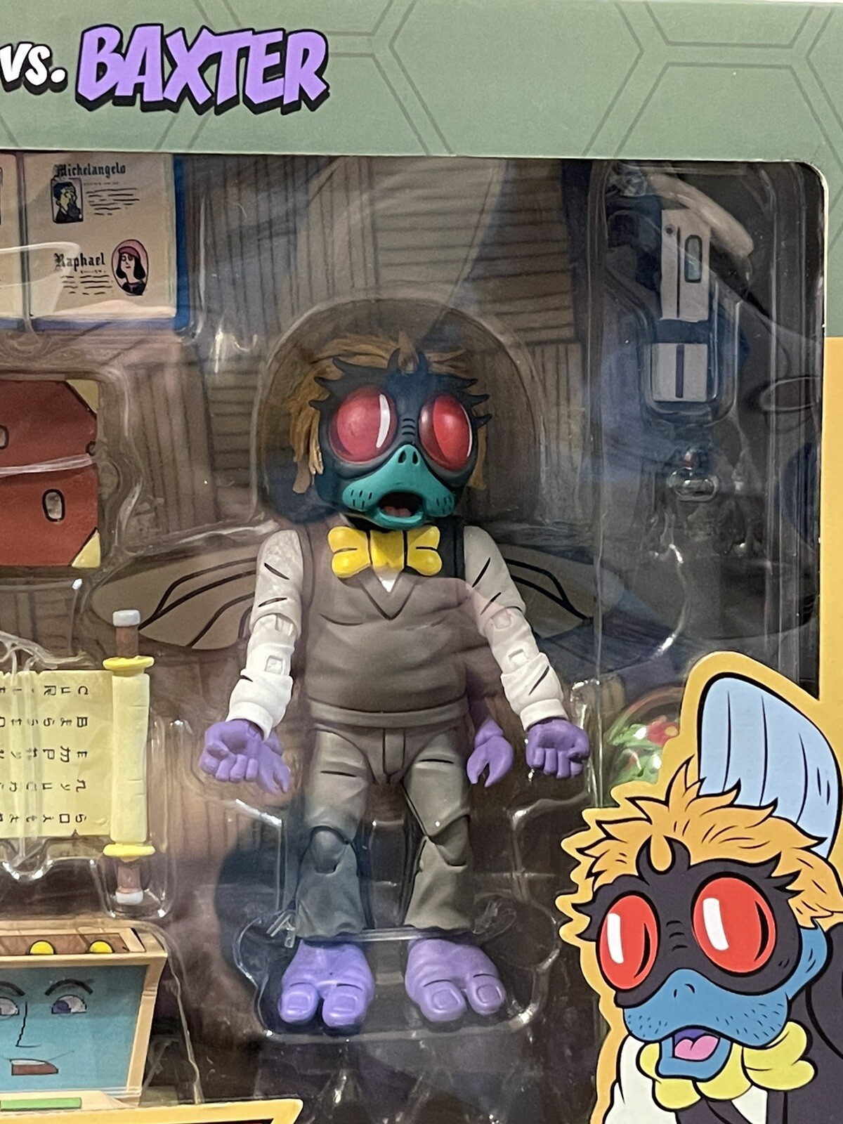 SPLINTER VS BAXTER TMNT 2 PACK NECA TARGET EXCLUSIVE IN-HAND! SAME DAY SHIP FAST