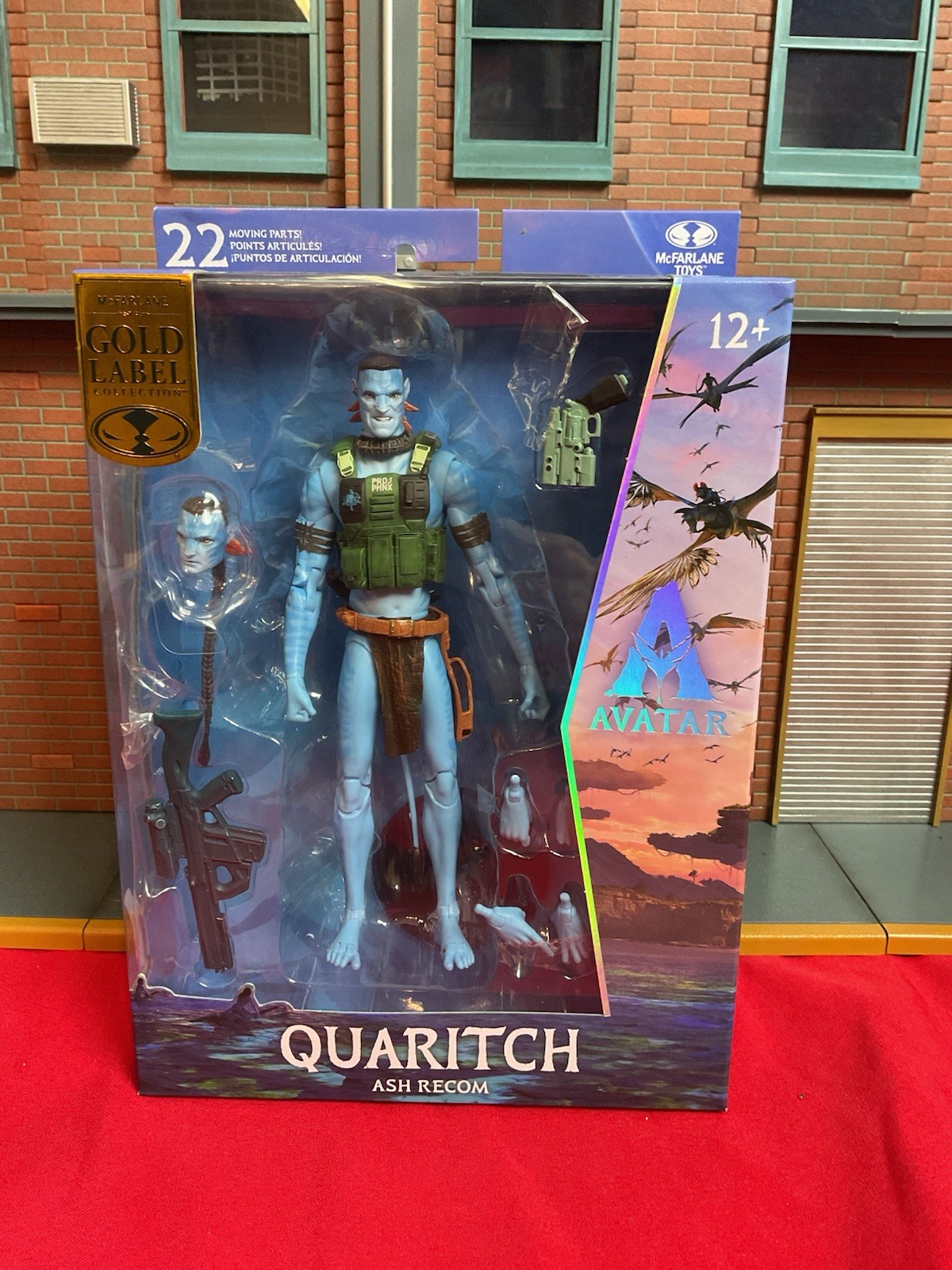McFarlane Avatar Fire and Ash Quaritch Ash Recom Collector Edition Action Figure