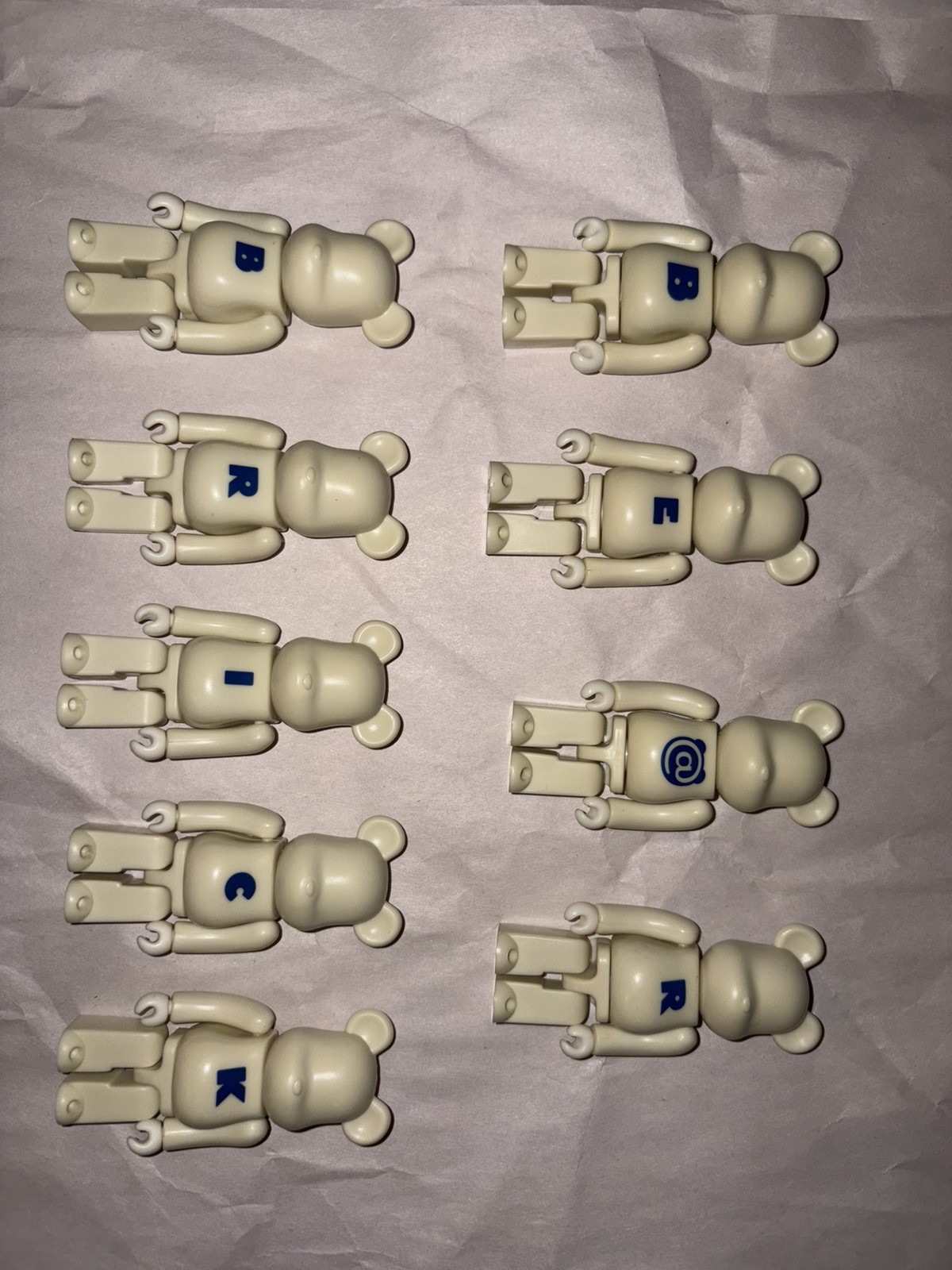 BE@RBRICK 100% Series 4 Basic Complete Set Lot 9 MEDICOM TOY bearbrick letters 9