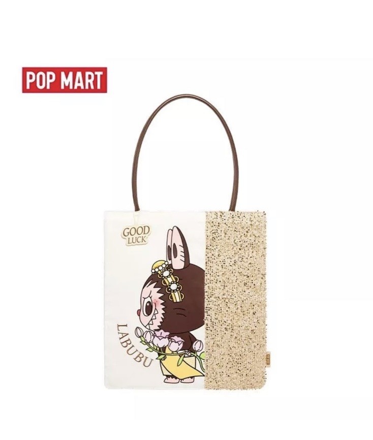 (Authentic) Pop Mart Labubu Good Luck To You Canvas Bag Thailand Exclusive New