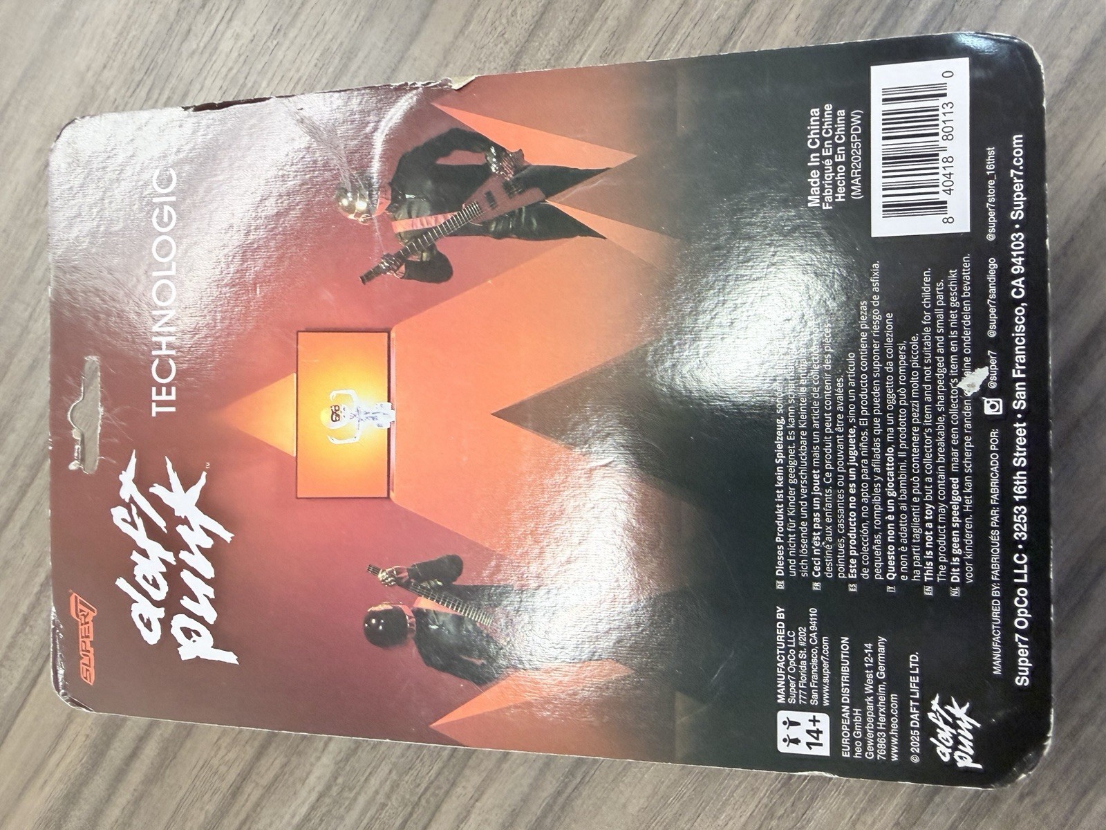 Super7 Daft Punk – Human After All ReAction Figure Set [NEW, SEALED]