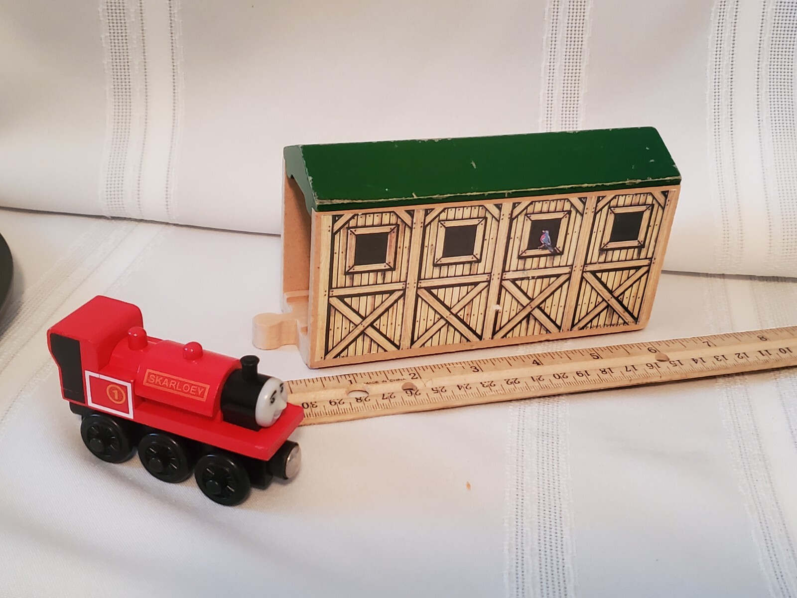Thomas Train Wooden Lot 1999 Covered Bridge Bird & 2002 Skarloey Engine Railway