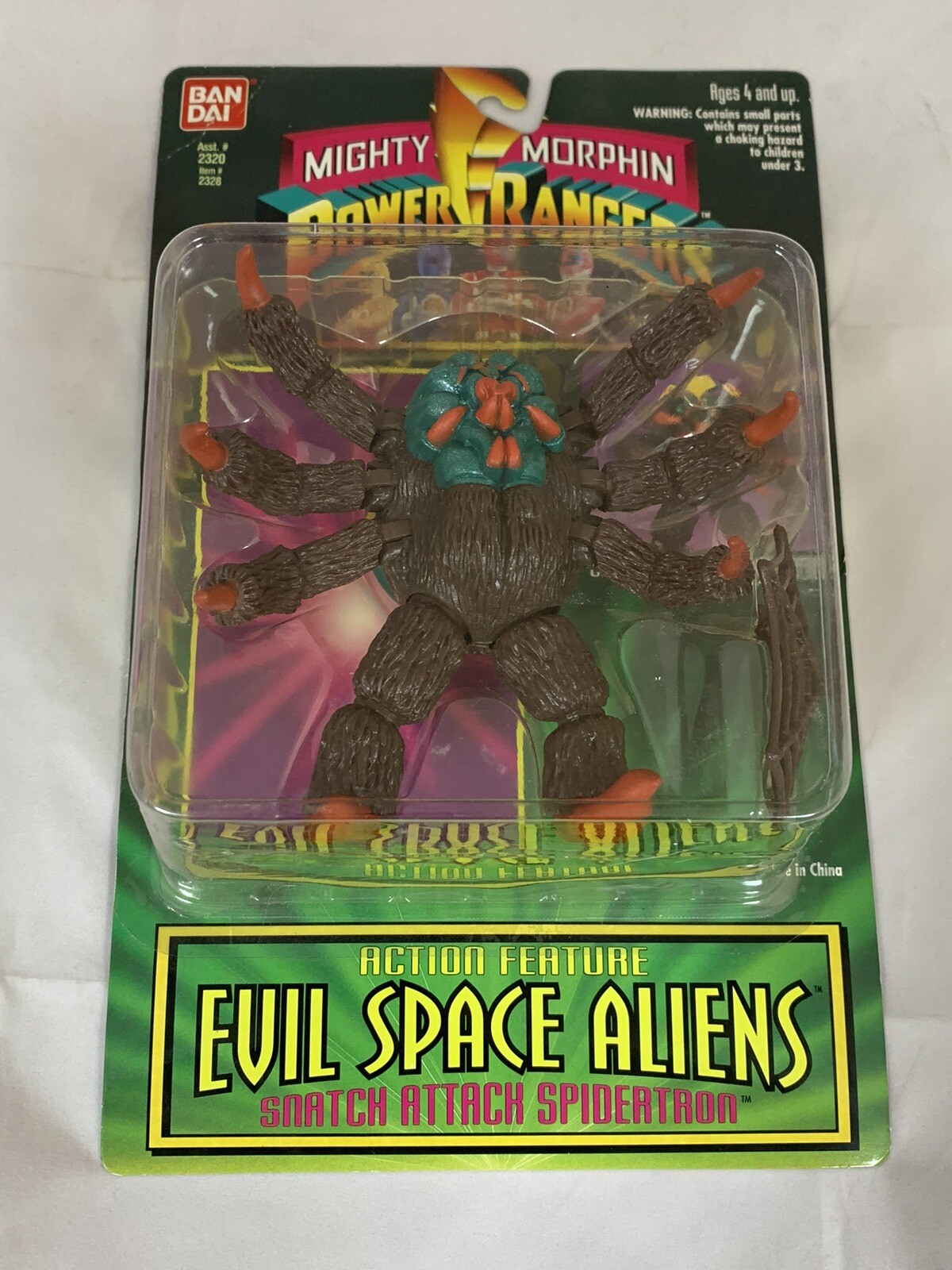1994 Ban Dai Mighty Morphin Power Rangers SNATCH ATTACK SPIDERTRON – NEW Sealed