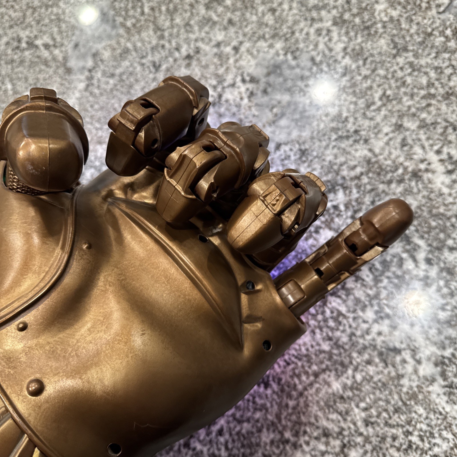Marvel Legends Infinity Gauntlet Articulated Electronic Glove Thanos Clean Works