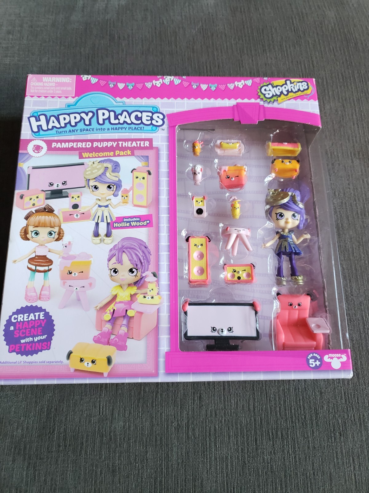 Shopkins Happy Places Pampered Puppy Theater Welcome Pack Set – NEW SEALED!!