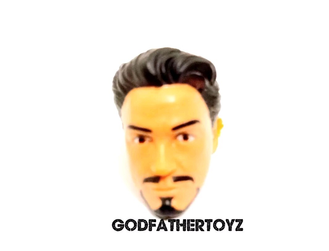 MARVEL LEGENDS MALE HEAD ONLY CUSTOM FODDER ROBERT DOWNEY JR