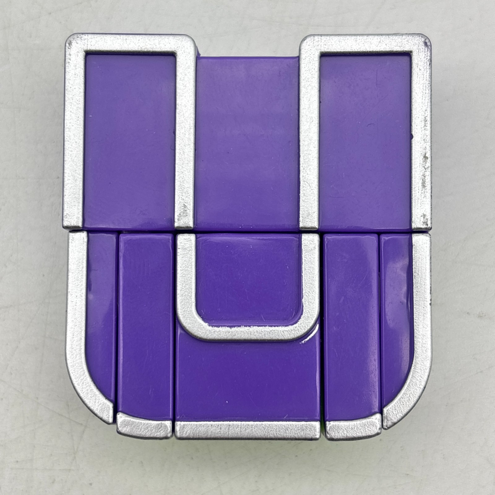 Alpha Bots Letter U Purple Green Silver Robot Alphabet Transformers