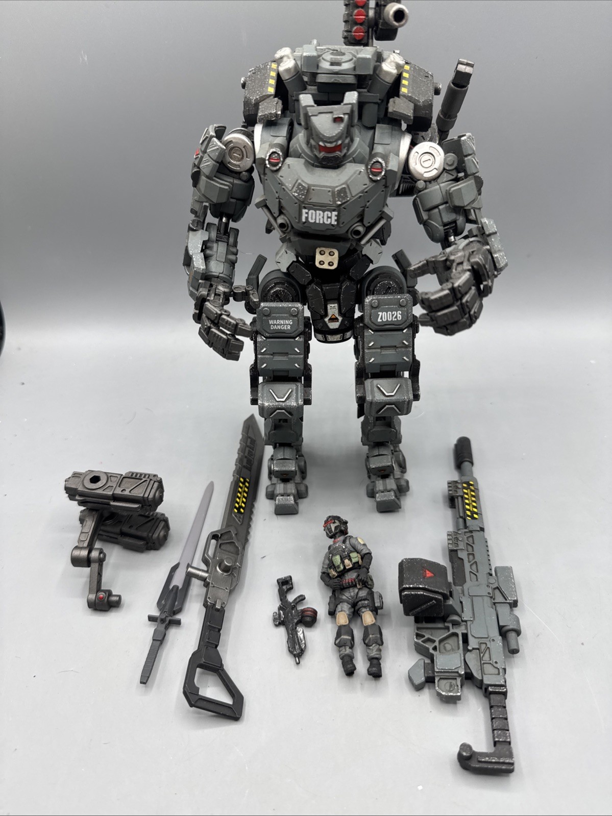 Open Box Joytoy JT0128 Steel Bone (Gray) 1/25 Mecha Action Figure US Seller