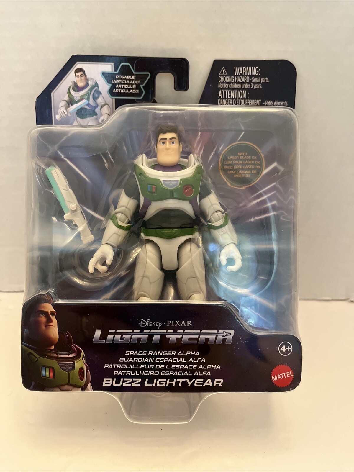 Disney Pixar Buzz Lightyear Space Ranger Alpha 5&Prime; Action Figure with Laser Blade