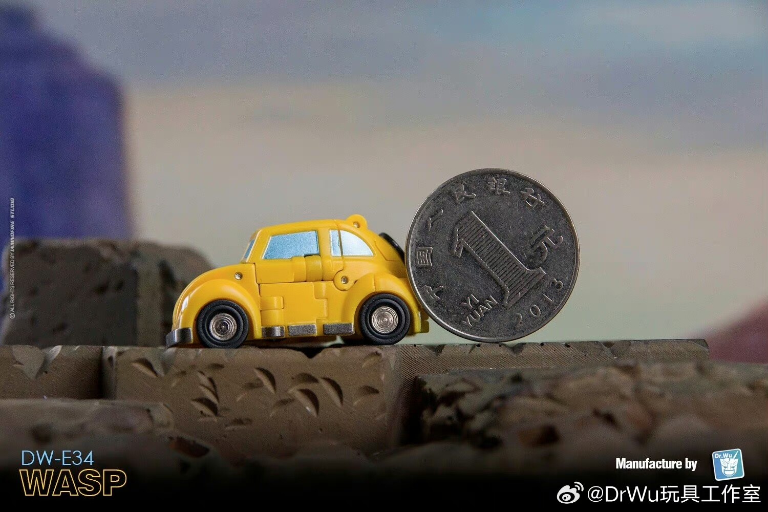 DR.WU DW-E35&DW-E34 Wingman Wasp GOLDEN BEETLE Action Figure MINI 4.5-6 cm Robot
