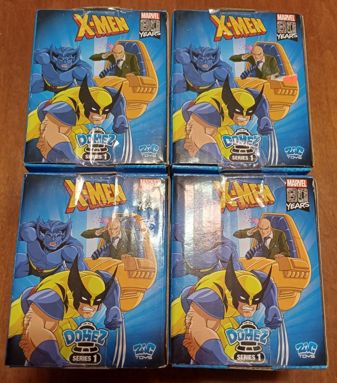Lot Of 4 Zag Toys Marvel 80 Years X-Men Domez Series 1 Blind Surprise Box NEW