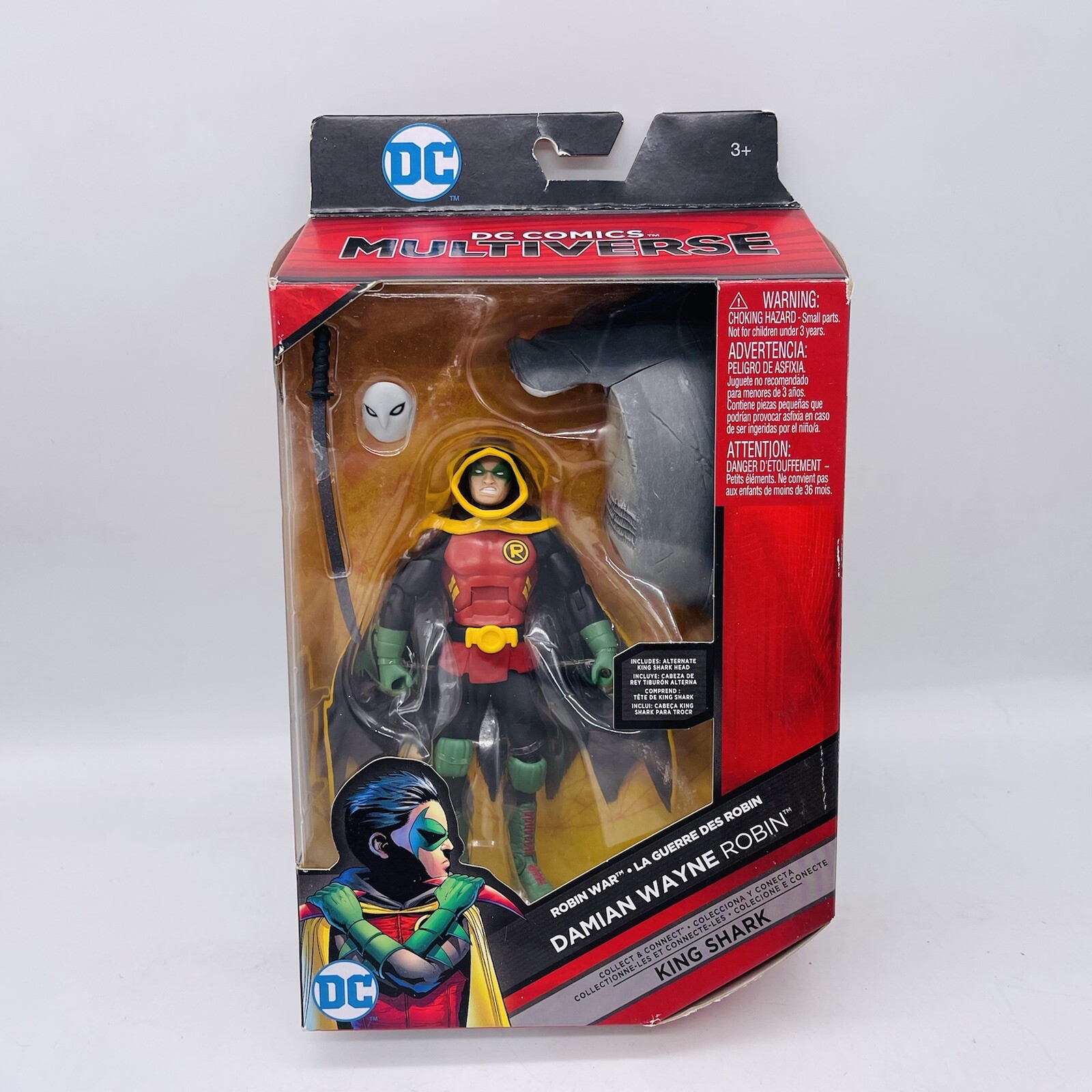 Robin Damian Wayne DC multiverse King shark BAF Wave NIP 6&Prime; DCU Son Of Batman
