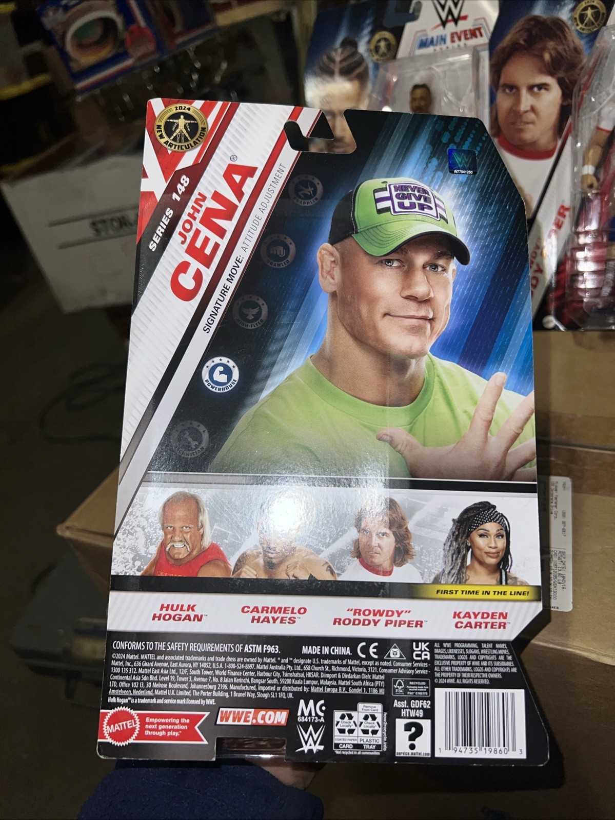 WWE Basic Series 148 Main Event John Cena +5 others in series MOSC c2024