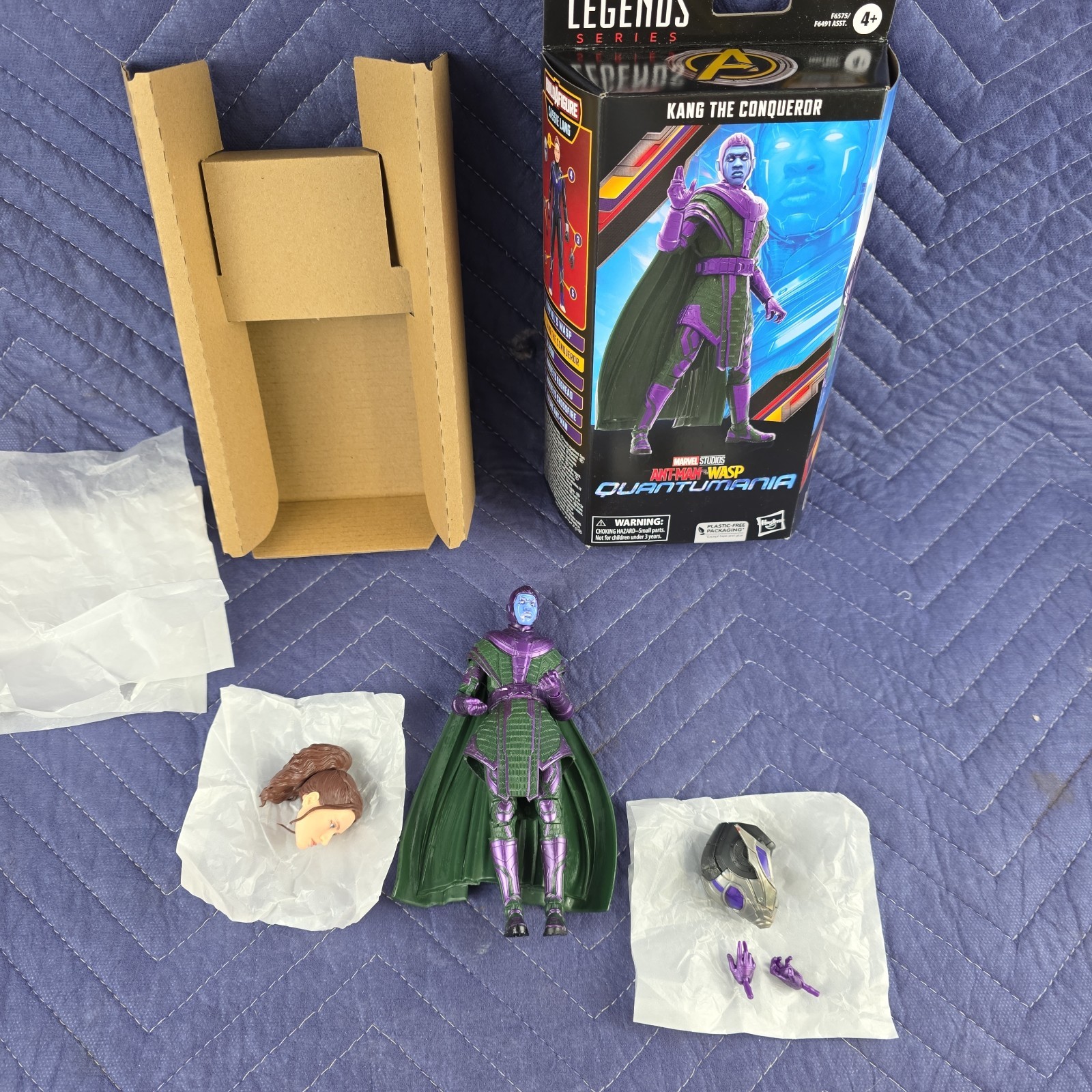 Marvel Legends Series Kang the Conqueror 6&Prime; Figure with Cassie Lang BAF