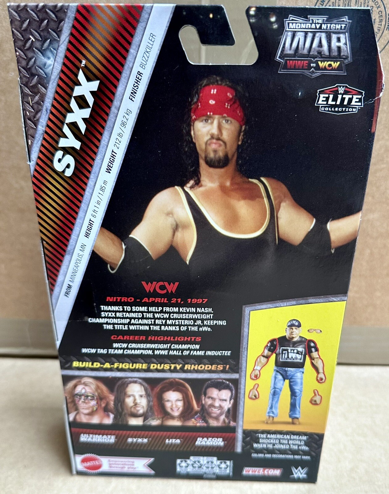 WWE Elite Monday Night Wars Complete Set of 4, (Series 5) w/ Dusty Rhodes BAF