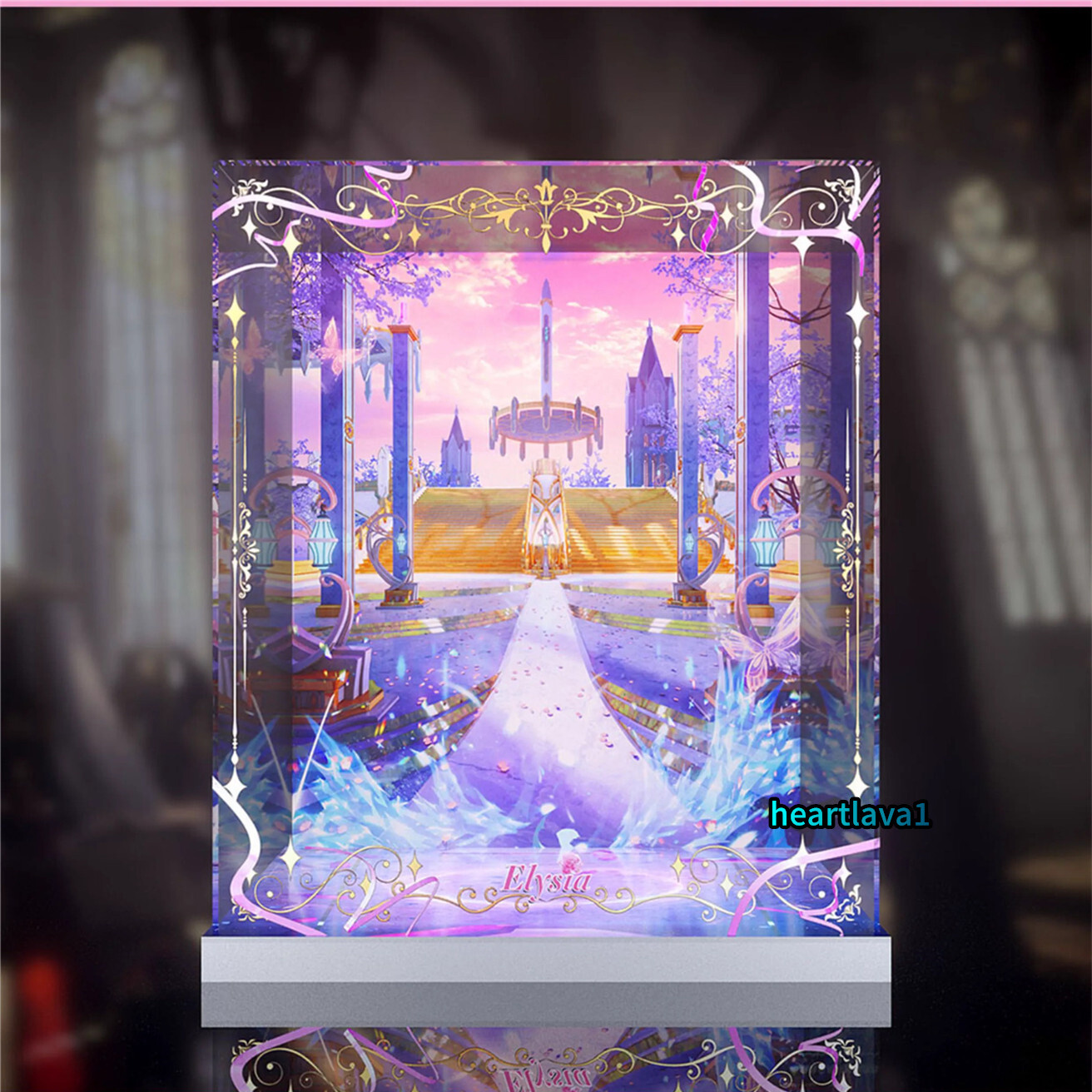 Dustproof Acrylic Display Box Case for Honkai Impact 3 1/7 Elysia Model