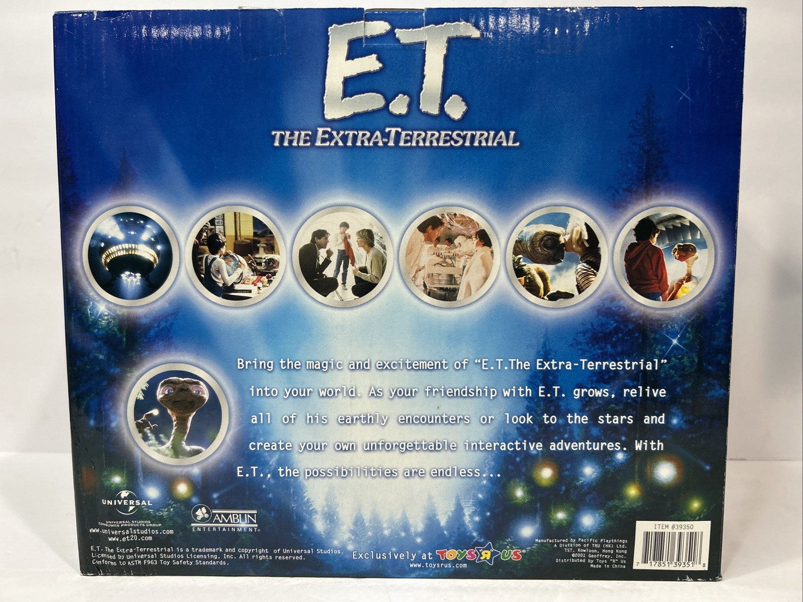 2001 E. T. The Extra Terrestrial MISB Interactive Spaceship Playset Toys « R » Us