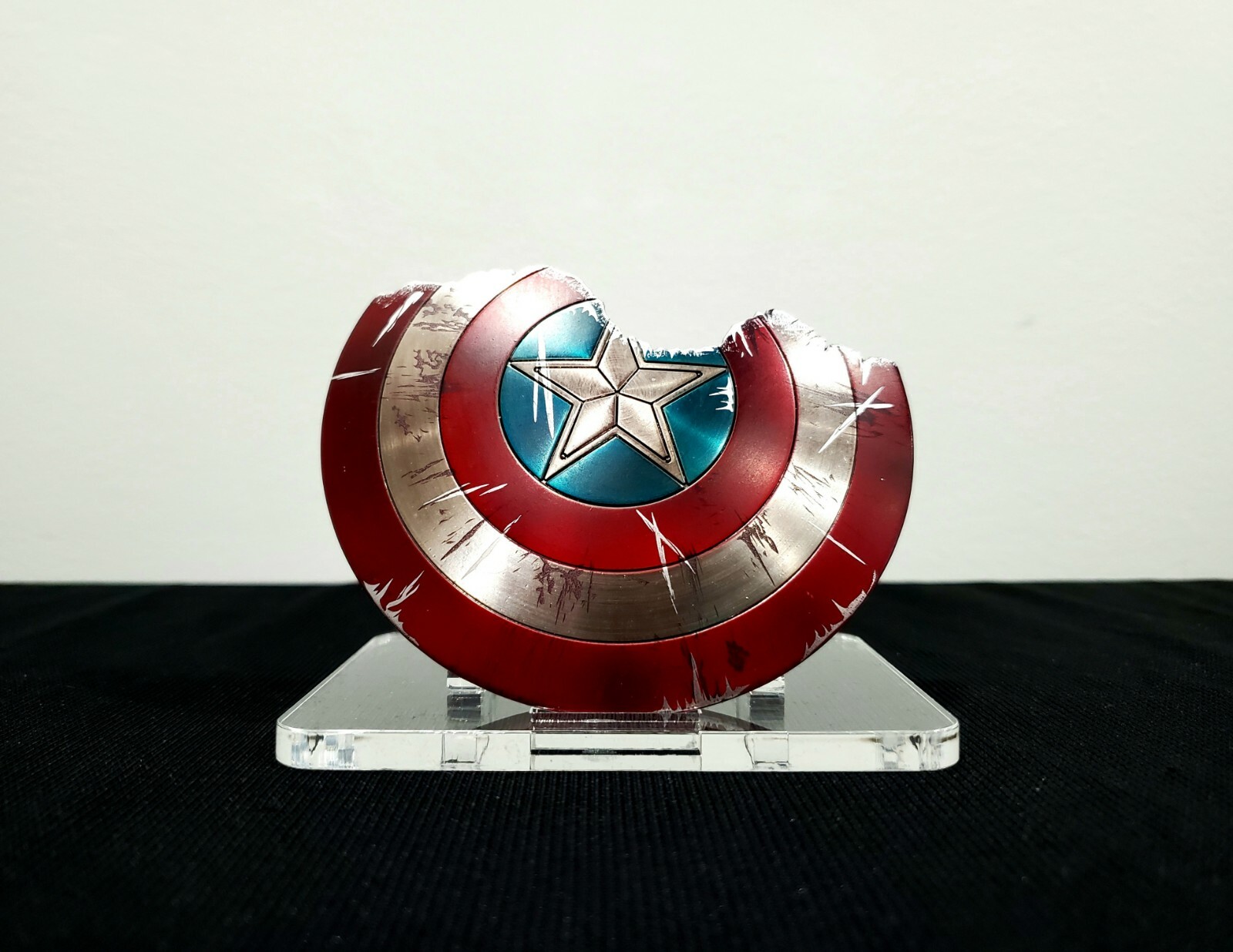 1/6th Scale Cap Shield Stand – Clear Acrylic – Custom Laser Cut 