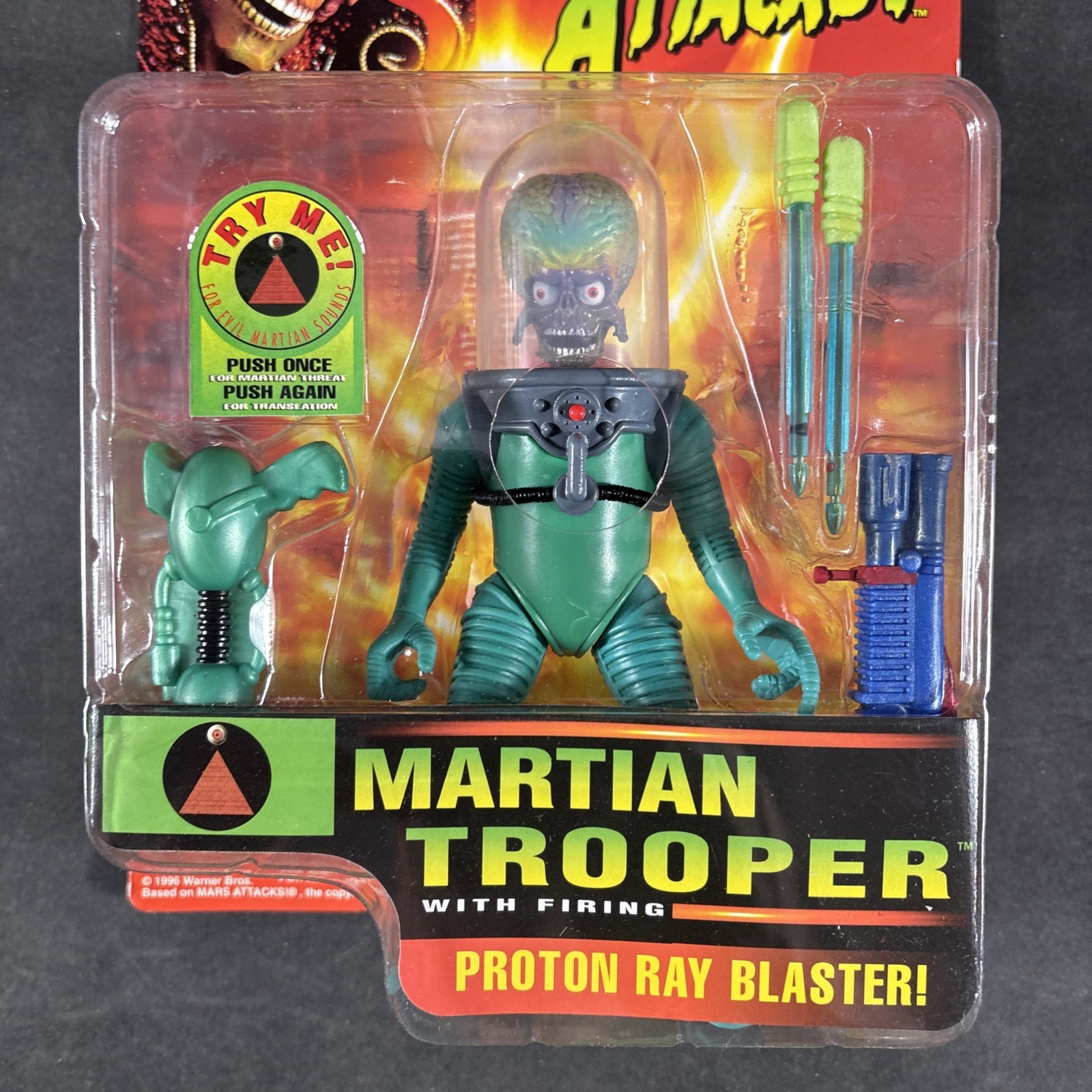 MARTIAN TROOPER MARS ATTACKS ACTION FIGURE VINTAGE TRENDMASTERS NEW SCI-FI 1996