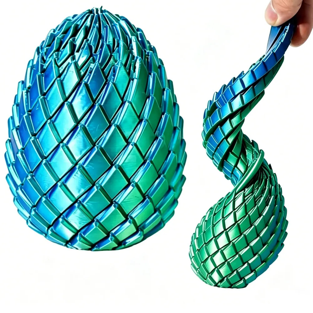 3D Printing Dragon Egg Stress Relief Model, Deformable Twist Egg, Creative Stres
