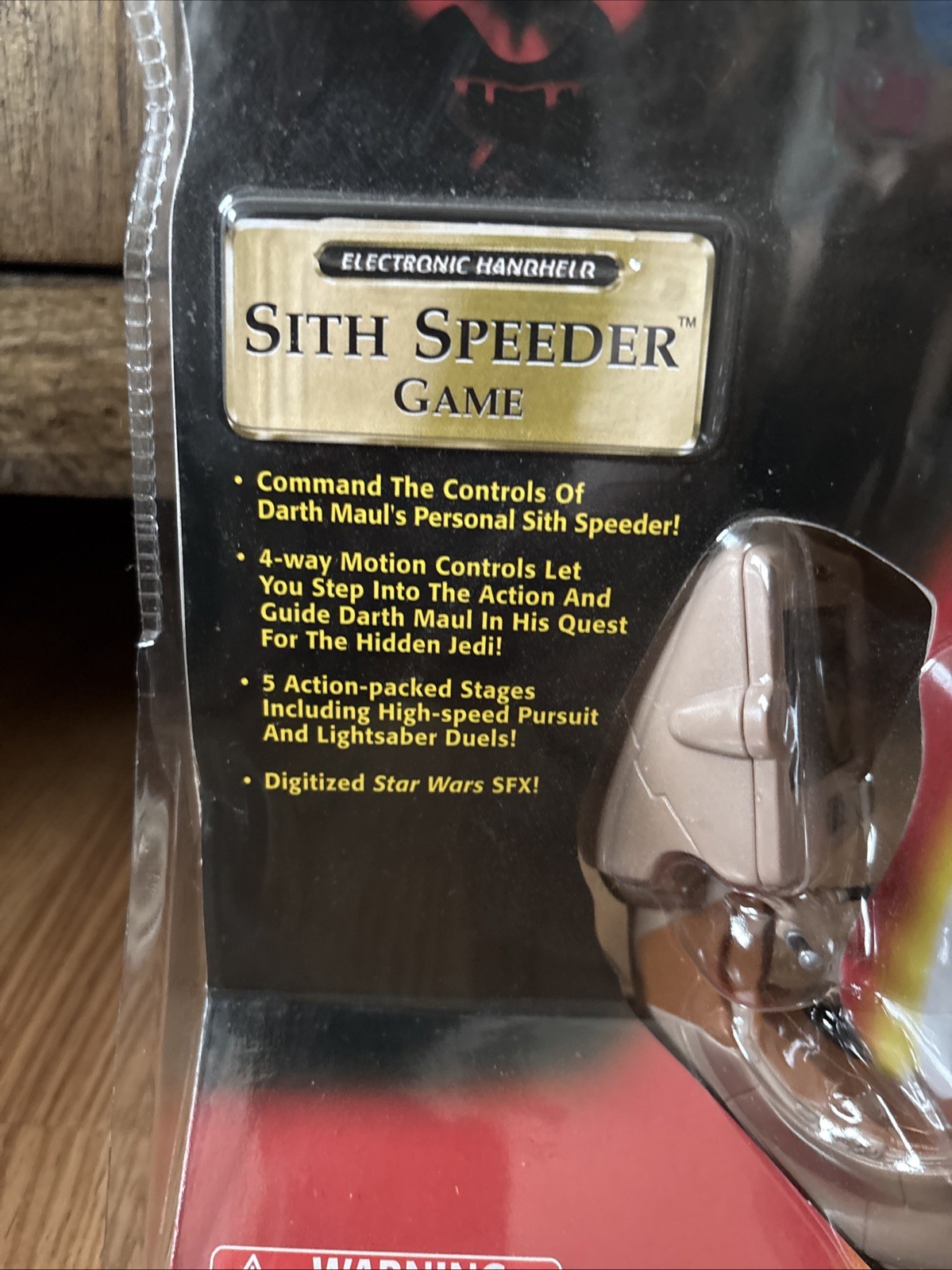 Darth Maul Sith Speeder Handheld Electronic Game STAR WARS Episode 1 2000 NEW