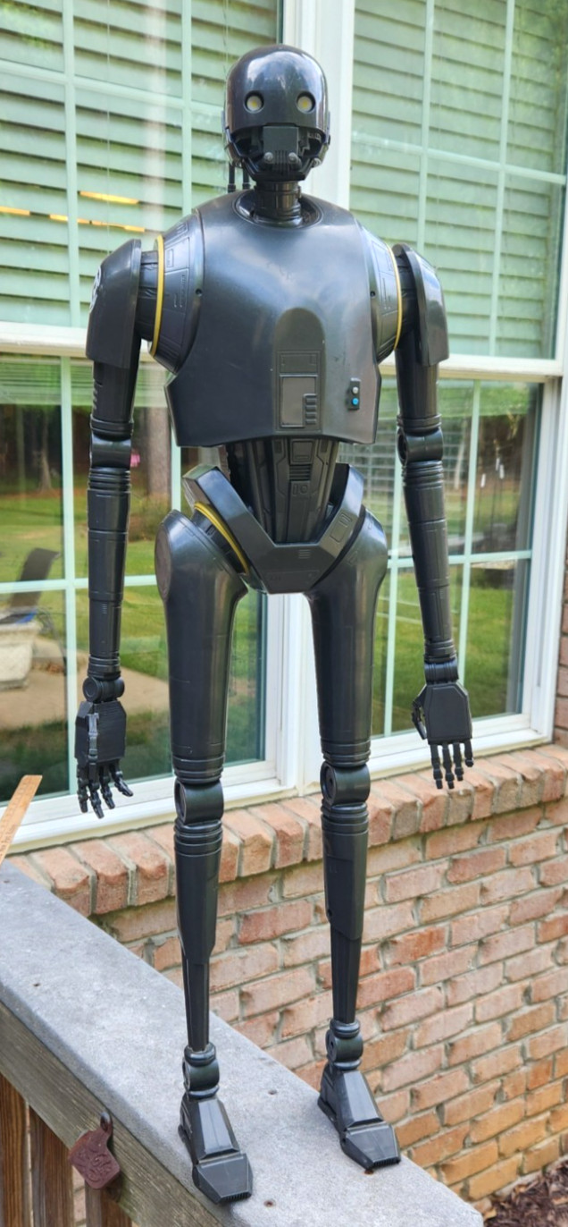 JAKKS PACIFIC 2016 LARGE 31&Prime; STAR WARS DROID ROBOT FIGURE~K-2SO BLACK ROGUE ONE