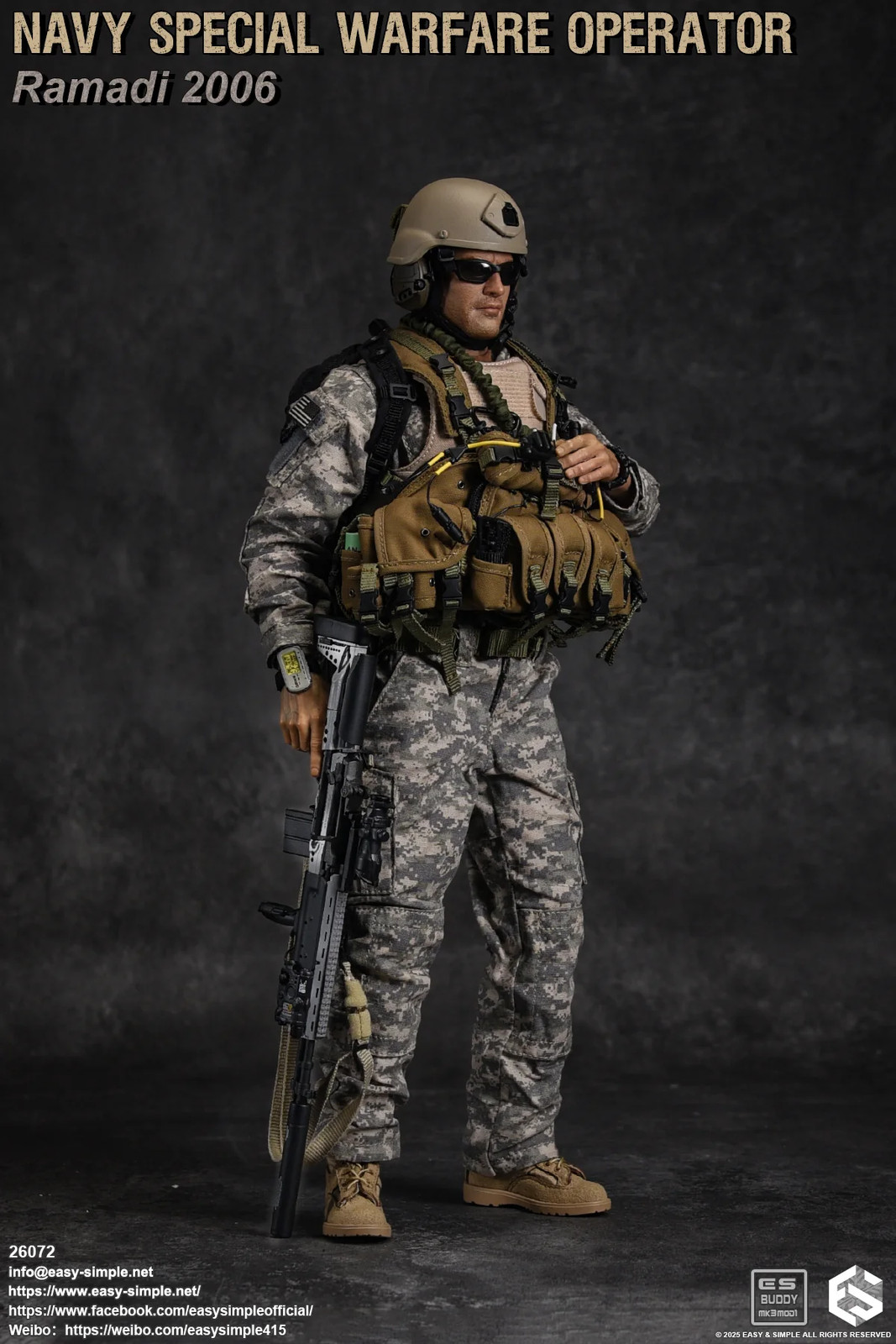 1:6 scale Easy & Simple NSW Operator Radio w/ Headset for 12&Prime; Figures