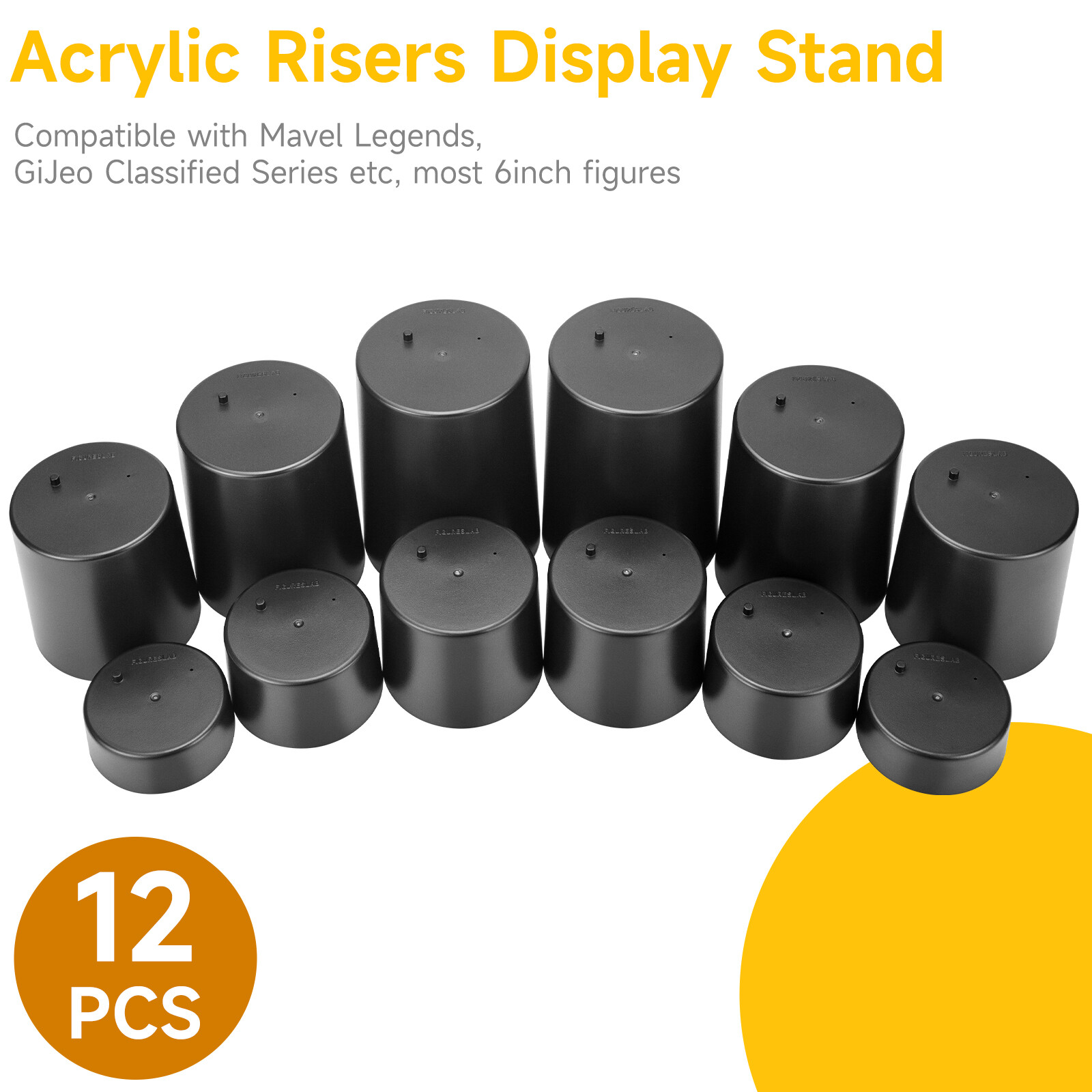 12 Display Stand Risers base For 6 » Marvel Legends Gi joe Motu Dc comics Figure