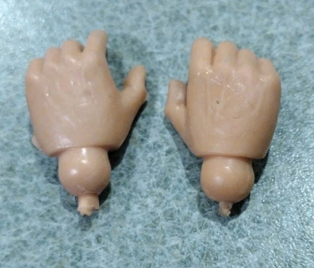 1960&rsquo;s Marx Johnny West Open Early Style Pair of Hands Nice Cond