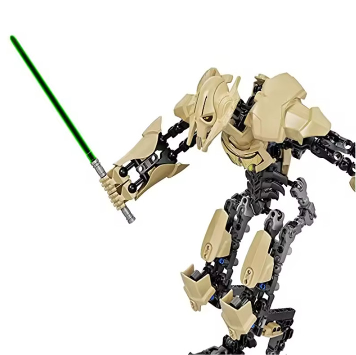 32 cm General Grievous Action Figure with Lightsaber – Buildable Block Toy Gift