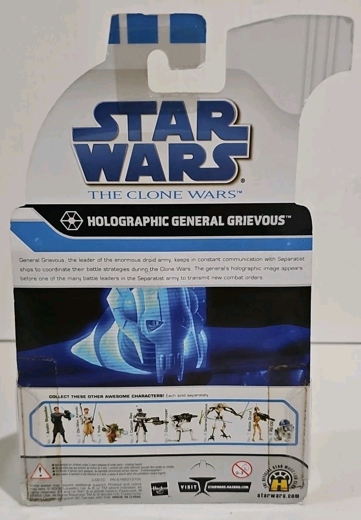 2008 Star Wars The Clone Wars Holographic General Grievous TRU Hasbro 88560