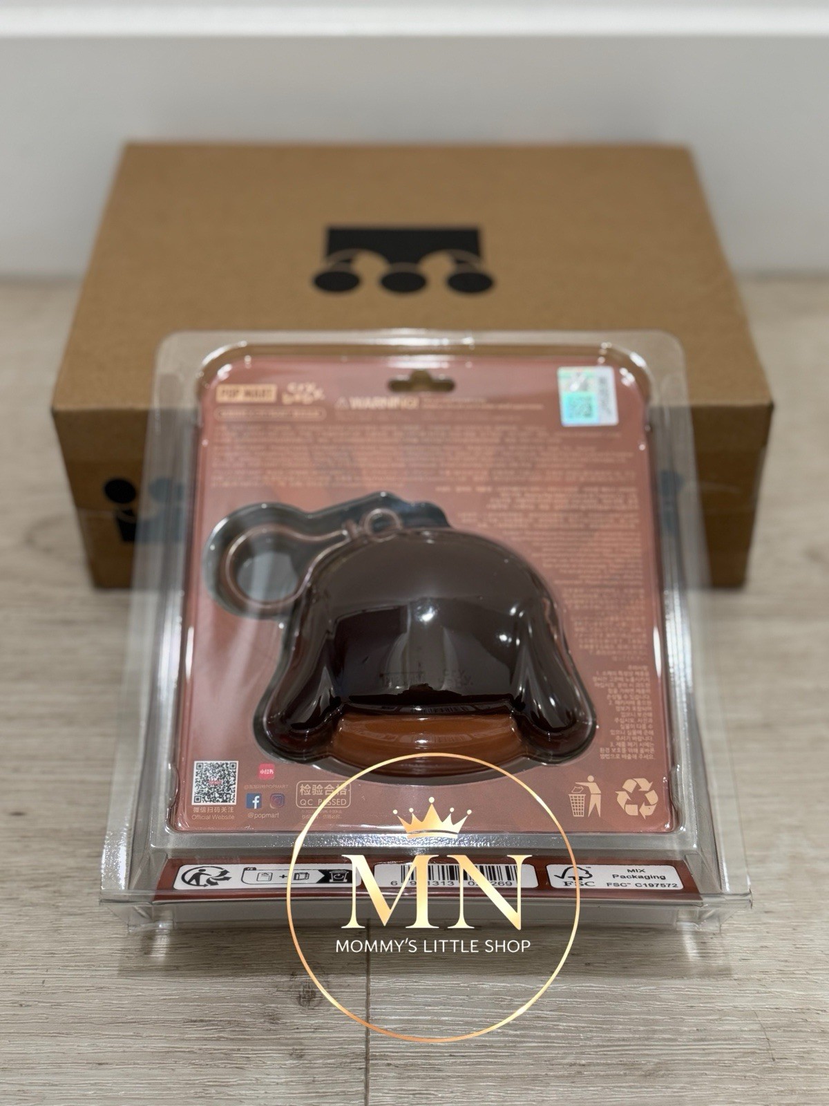 🇺🇸Authentic Pop Mart CRYBABY SHINY SHINY Series Earphone Case”BROWN”