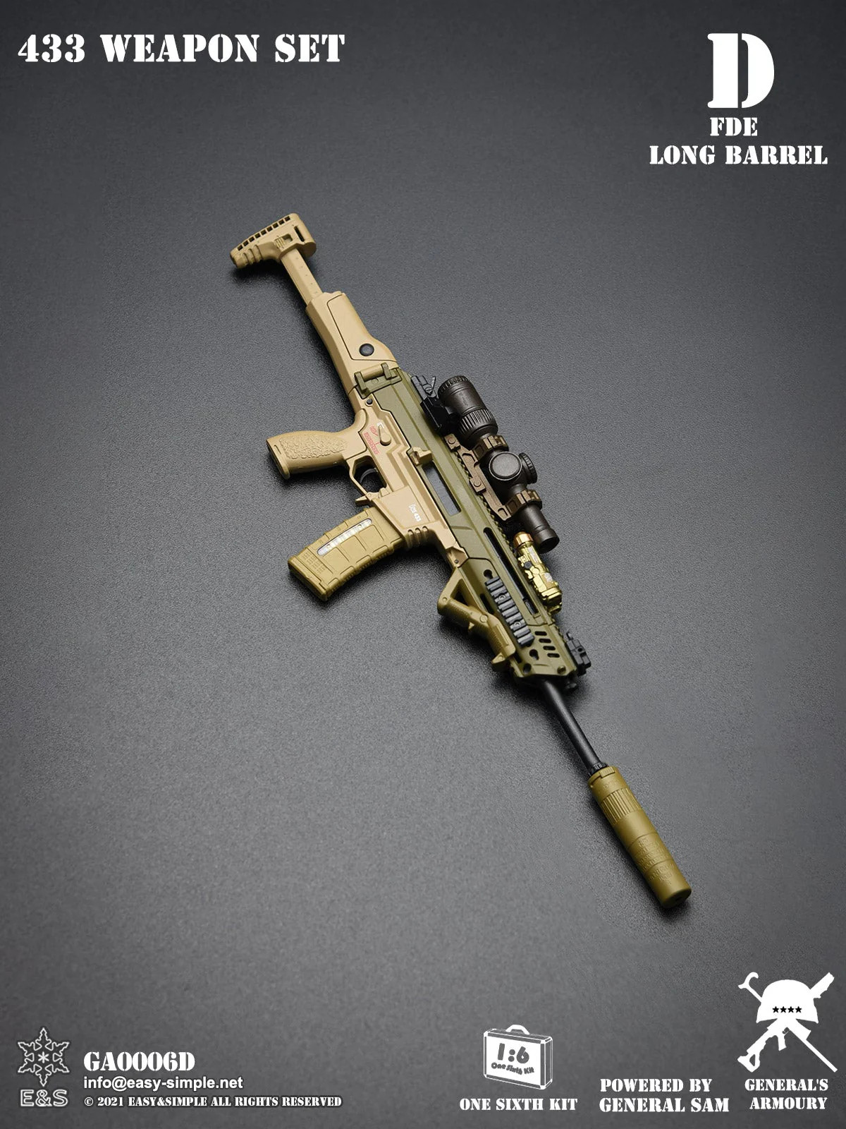 1/6 Scale 433 Weapon Set Version D – MINT IN BOX