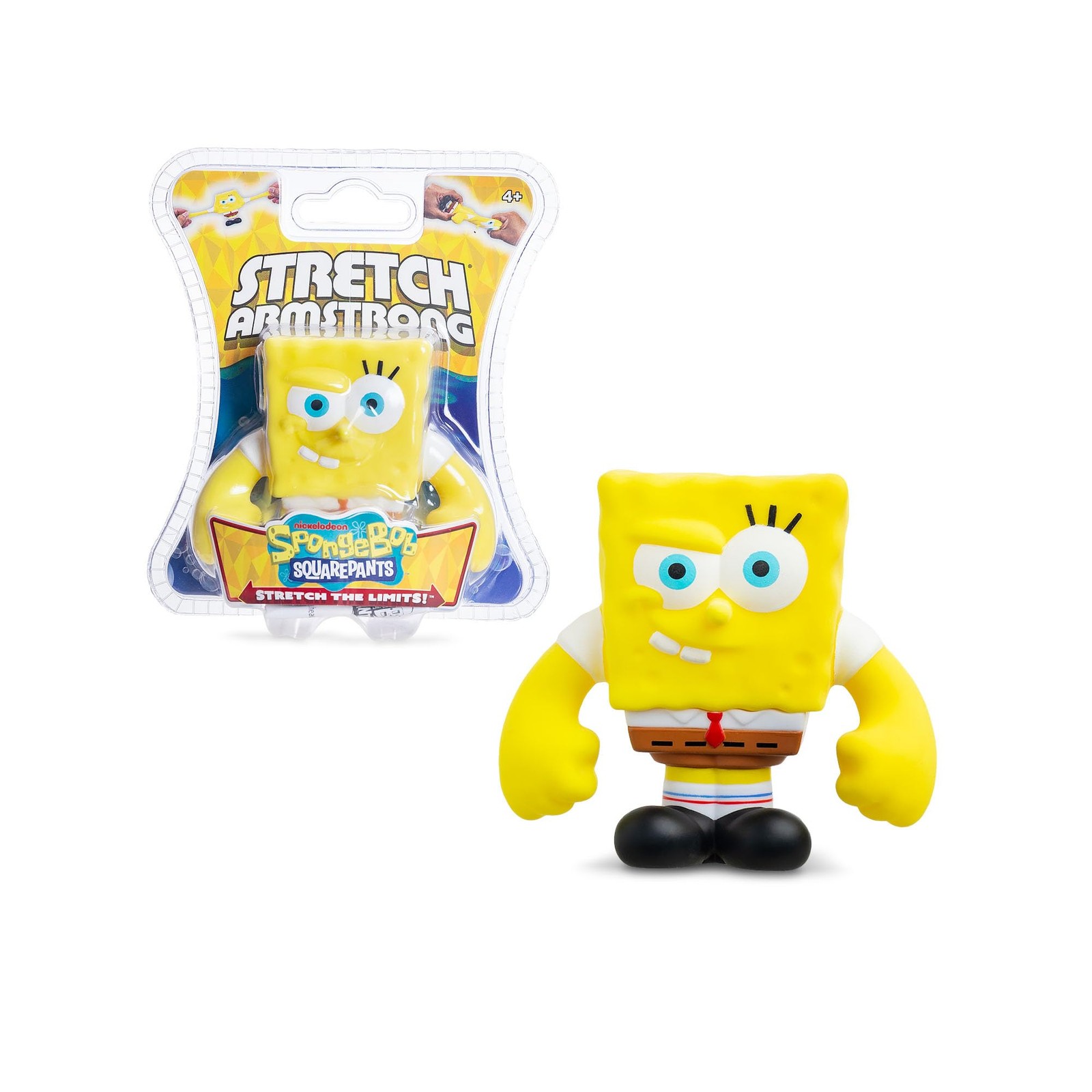 Basic Fun Stretch Armstrong Mini Spongebob – 3&Prime; Stretch Action Figure with Overs