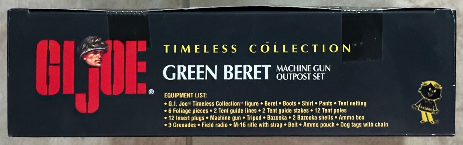 GI Joe – Timeless Collection – Green Beret Machine Gun Outpost Set – 12&Prime; New