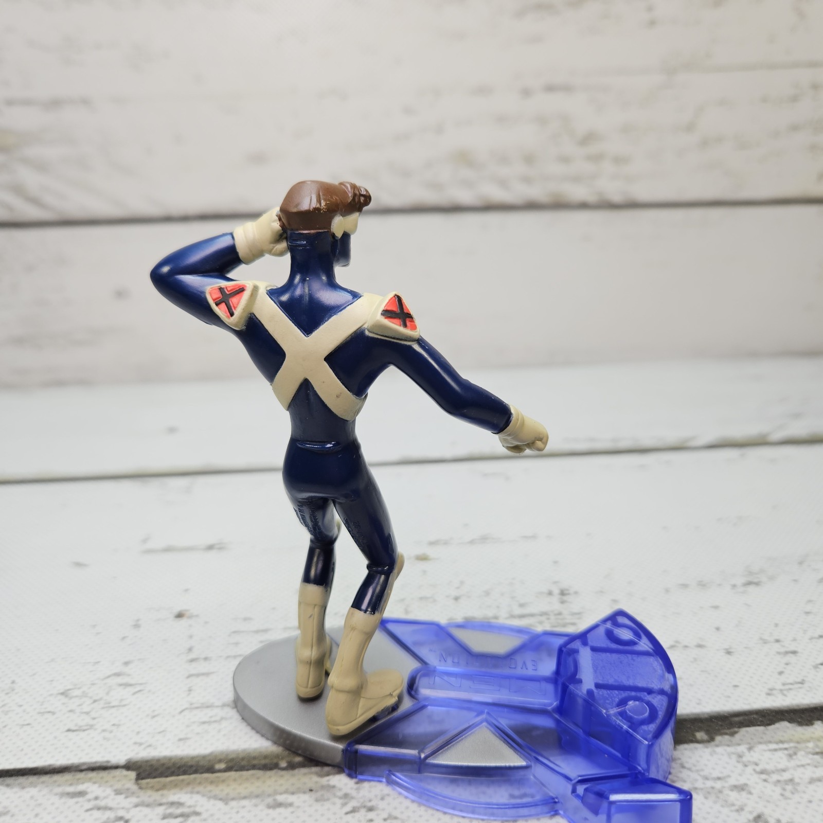 Burger King Marvel X-Men Evolution Cyclops Meal Toy 2001 PVC Figure CD Read