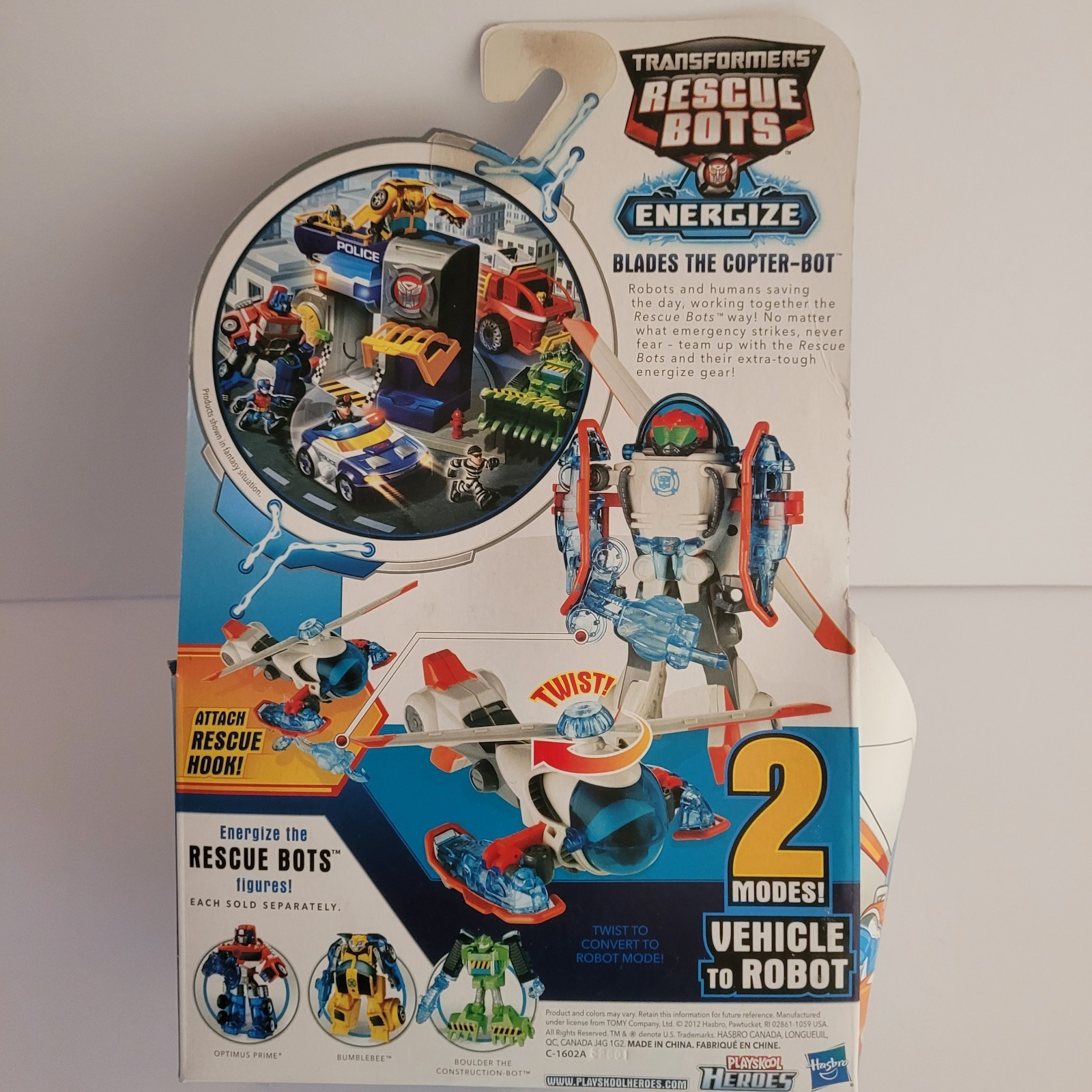 Playskool Heroes Transformers Rescue Bots Blades Copter Bot Energize Action New