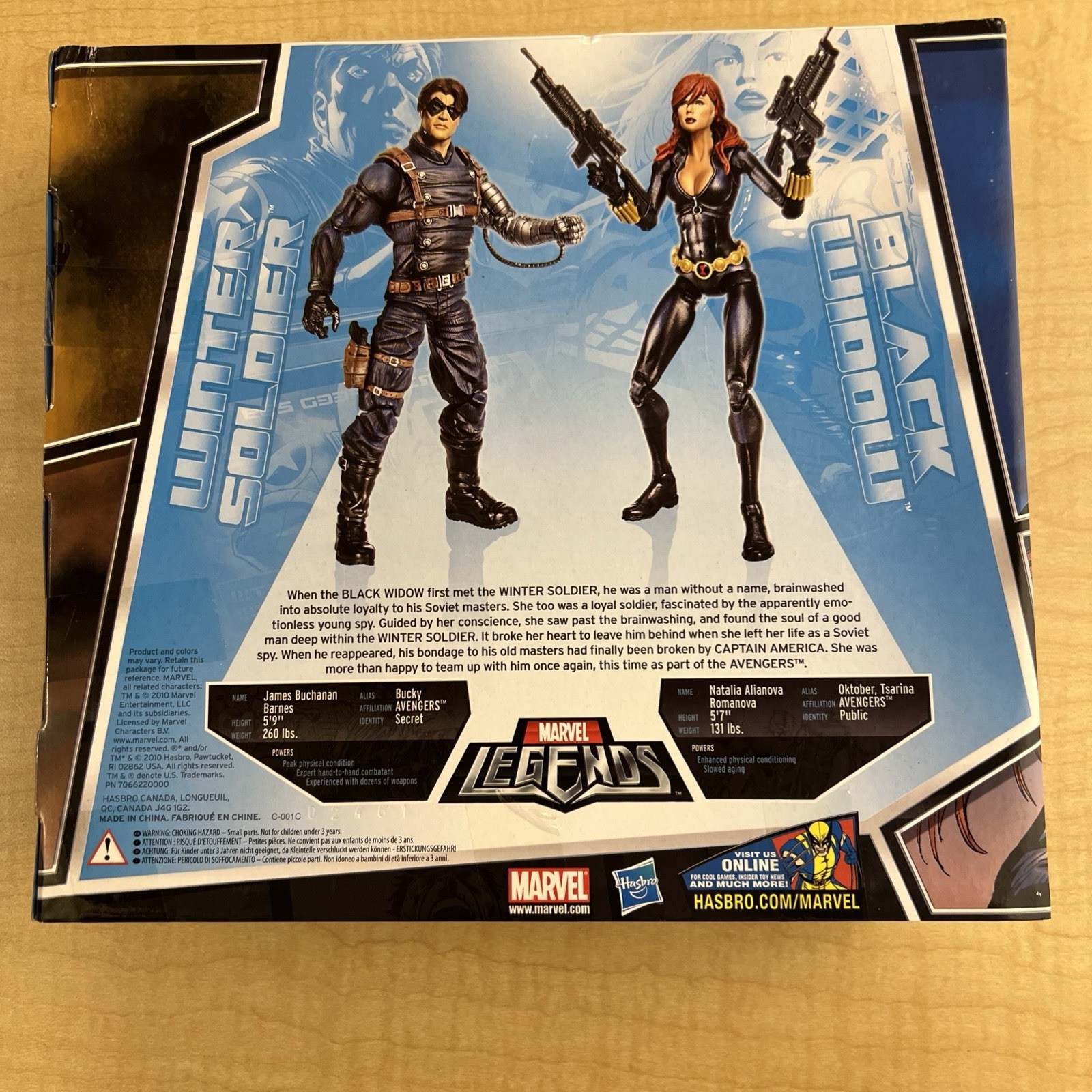 Marvel Legends 6&Prime; Black Widow Winter Soldier 2-pack Toys R Us TRU Exclusive S6