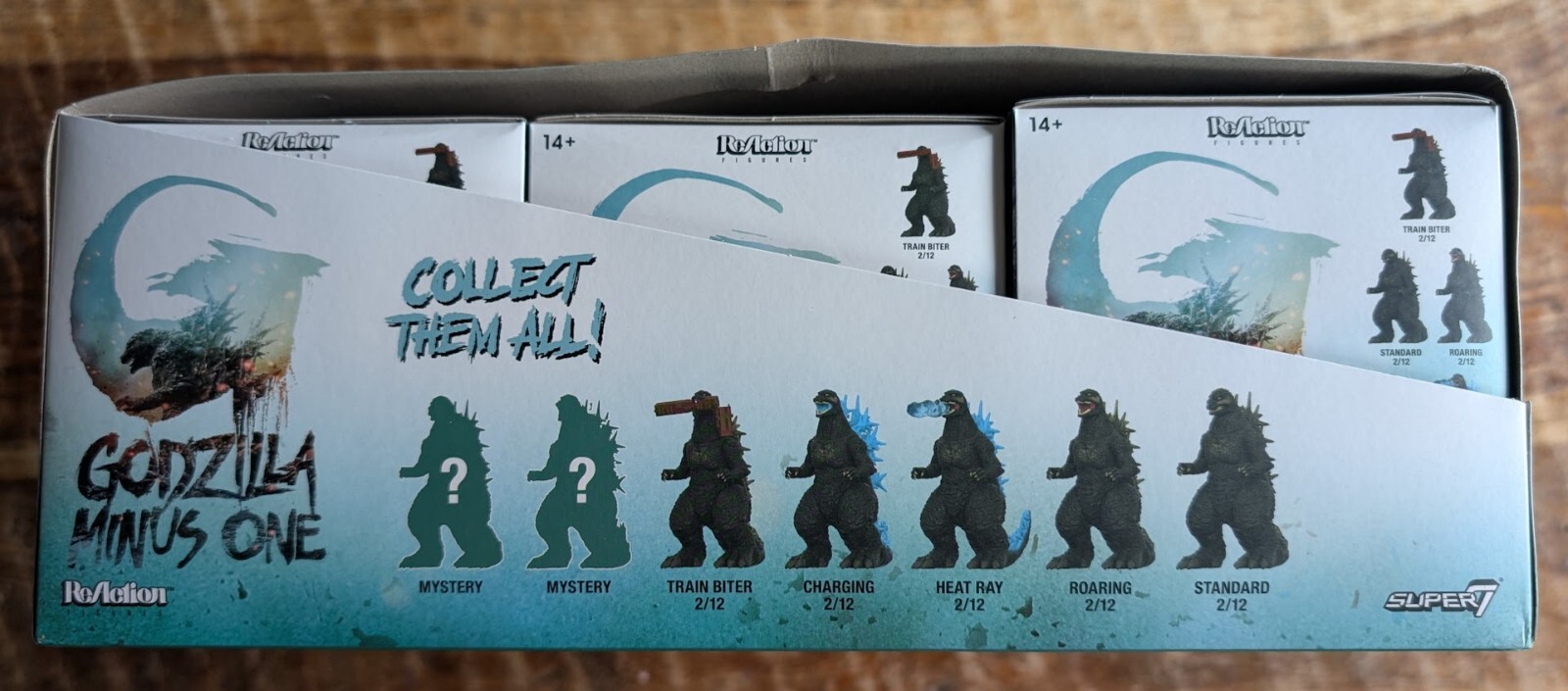 Godzilla Minus One Blind Box FULL RETAIL TRAY OF 12 PIECES!!! Super7 Toho