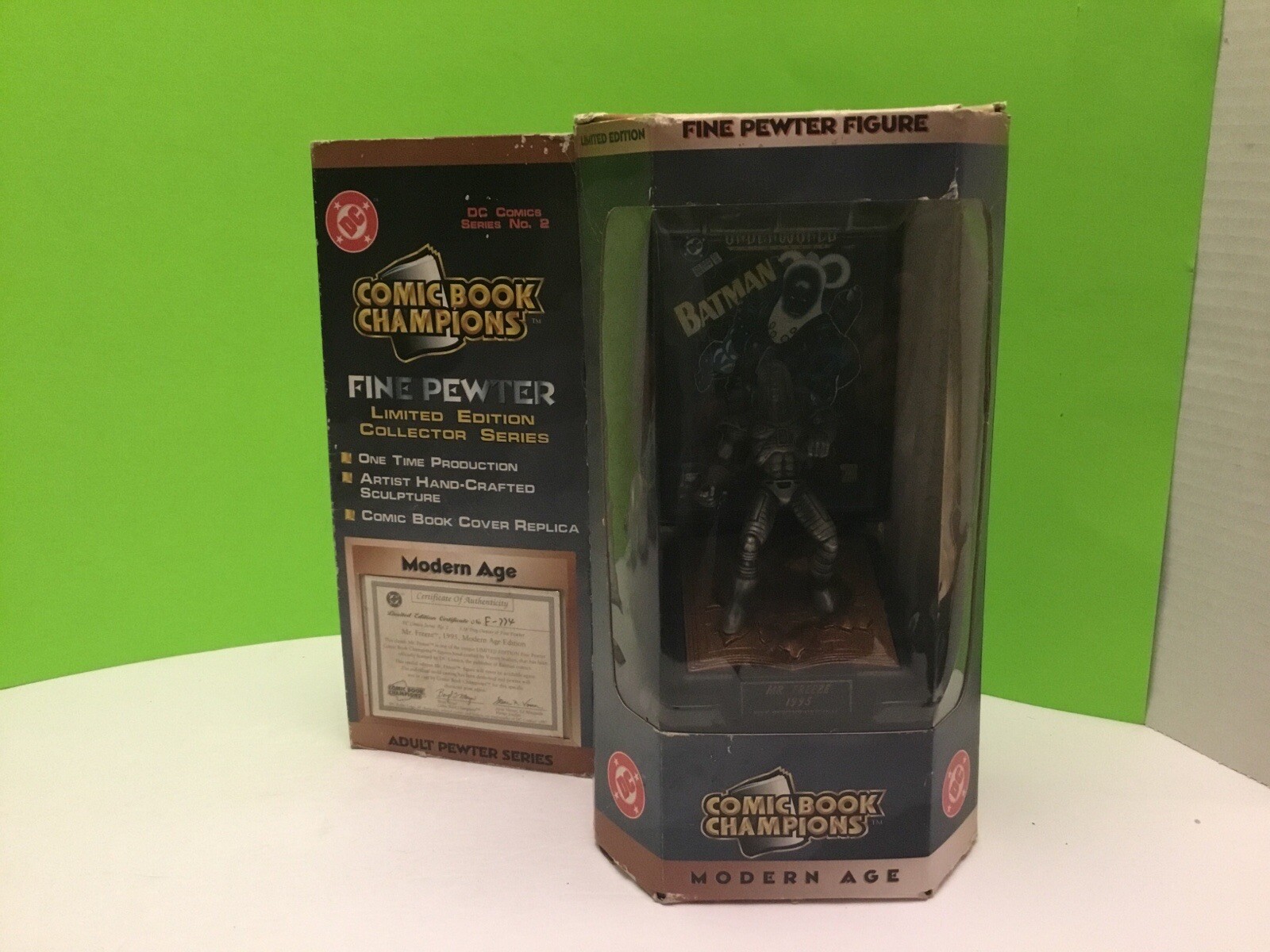 NEW Comic Book Champions Limited Ed. Fine Pewter Modern Age Mr Freeze Figure NIB