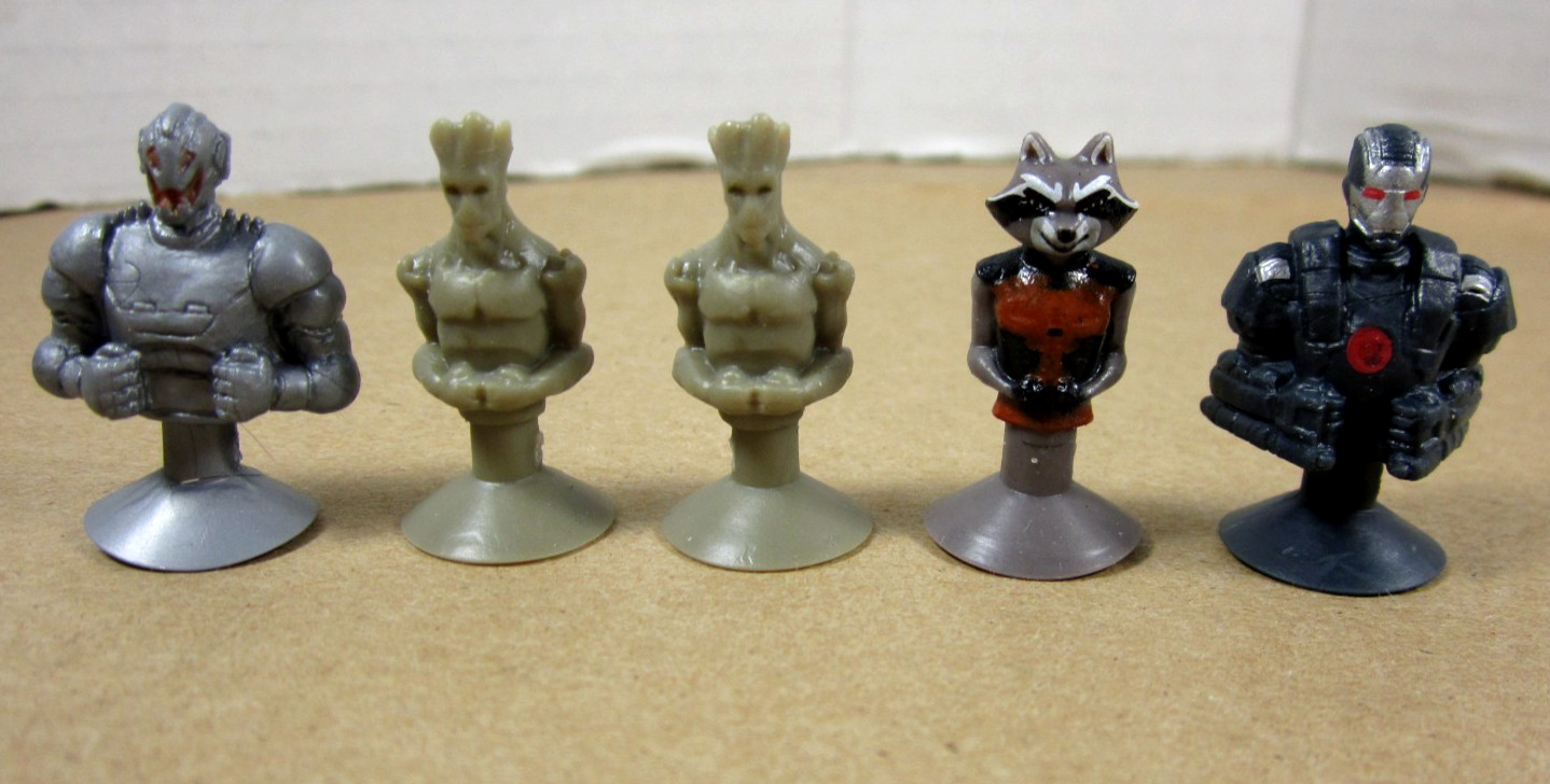 Marvel Mania Micropopz Ultron Groot Rocket War Machine 5 pc. Lot 2016