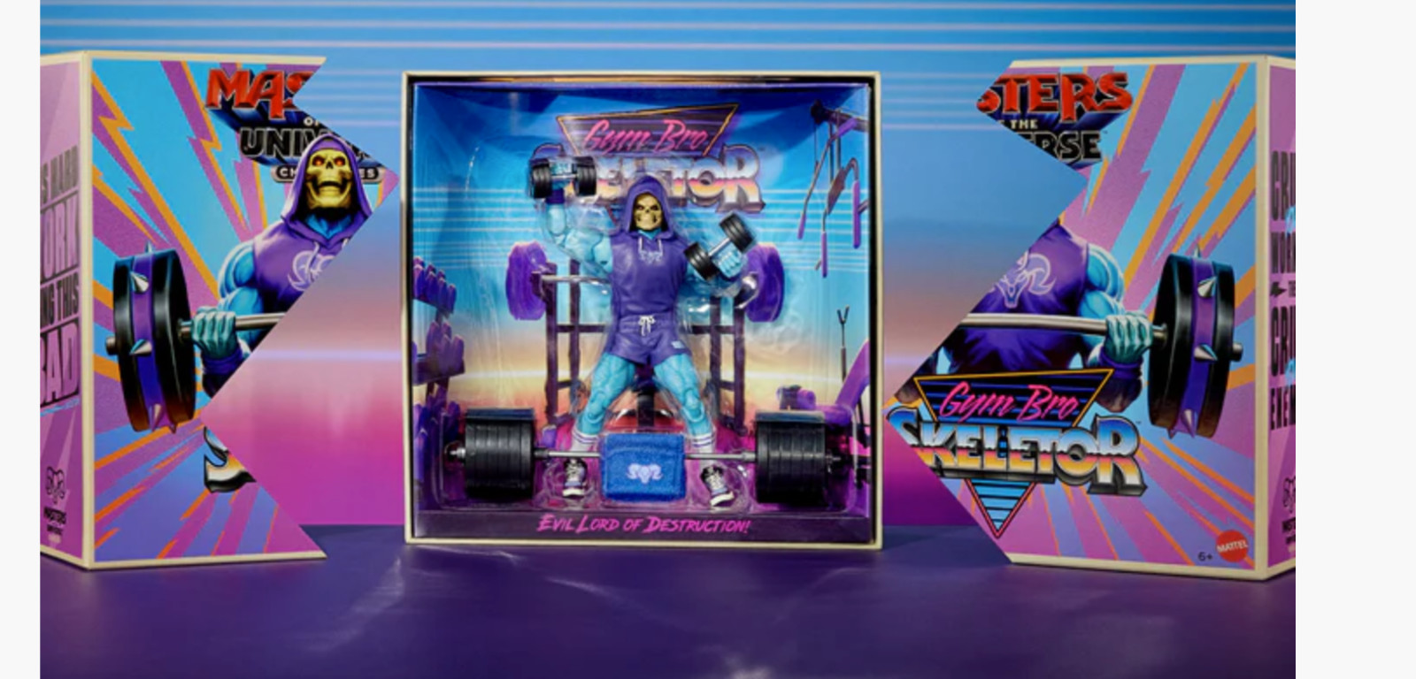 SDCC 2026 Mattel Masters of the Universe movie Gym Bro Skeletor Figure Comic Con