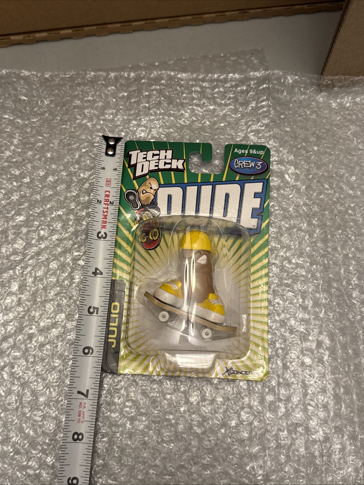 Vintage Tech Deck Dude Julio Skateboard Crew New 2000 Fingerboard Toy Y2K Figure