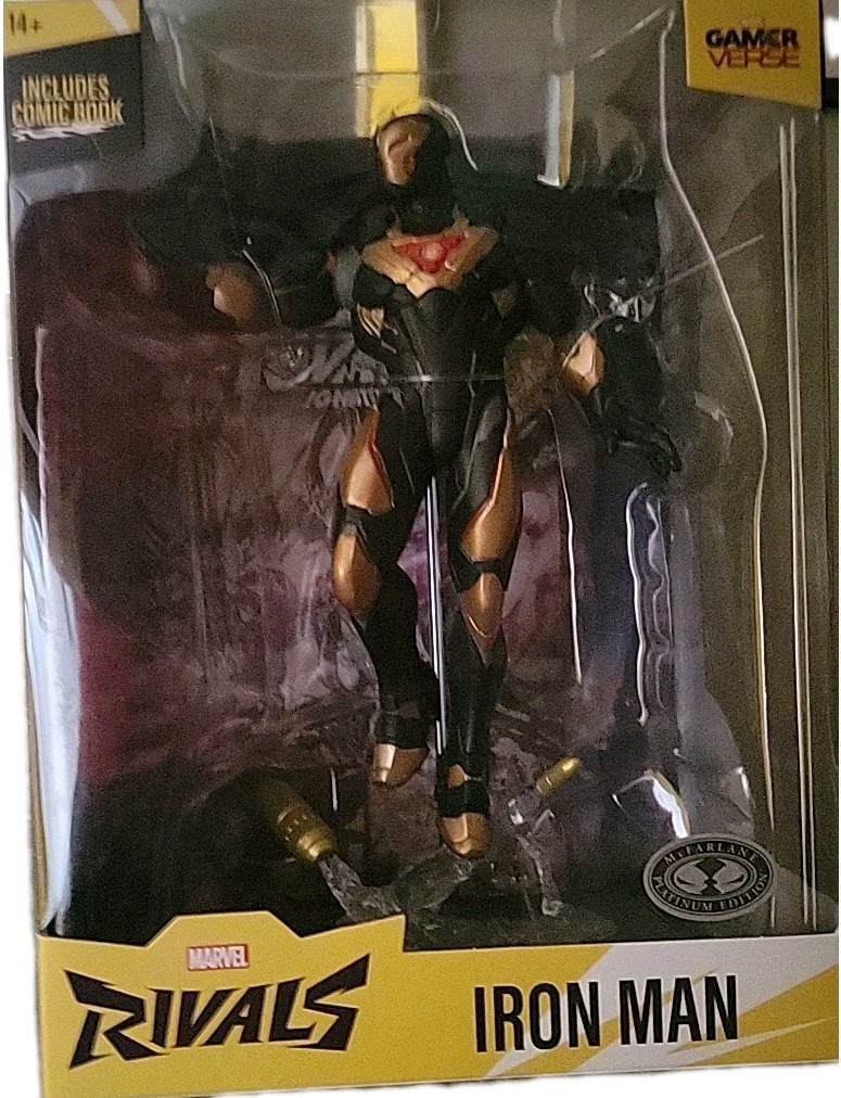 McFarlane Marvel Rivals Iron Man PLATINUM EDITION CHASE Black & Gold 1:6 Statue