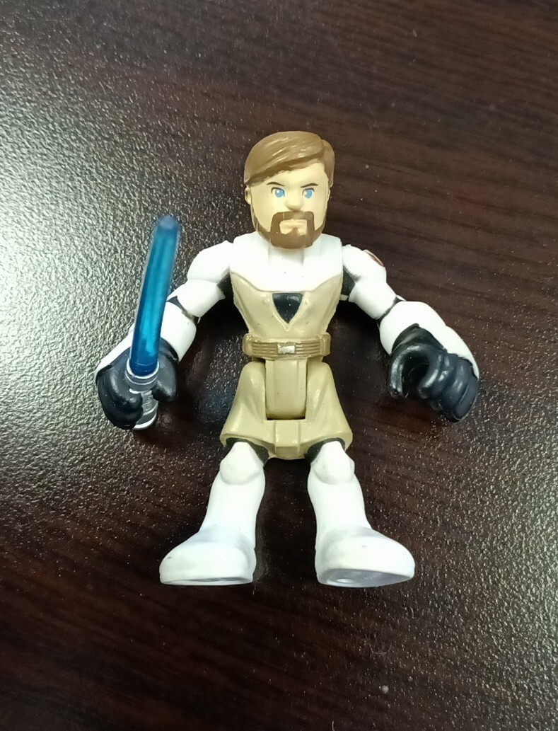 Playskool Star Wars Galactic Heroes OBI-WAN KENOBI figure Clone Wars Armor Used